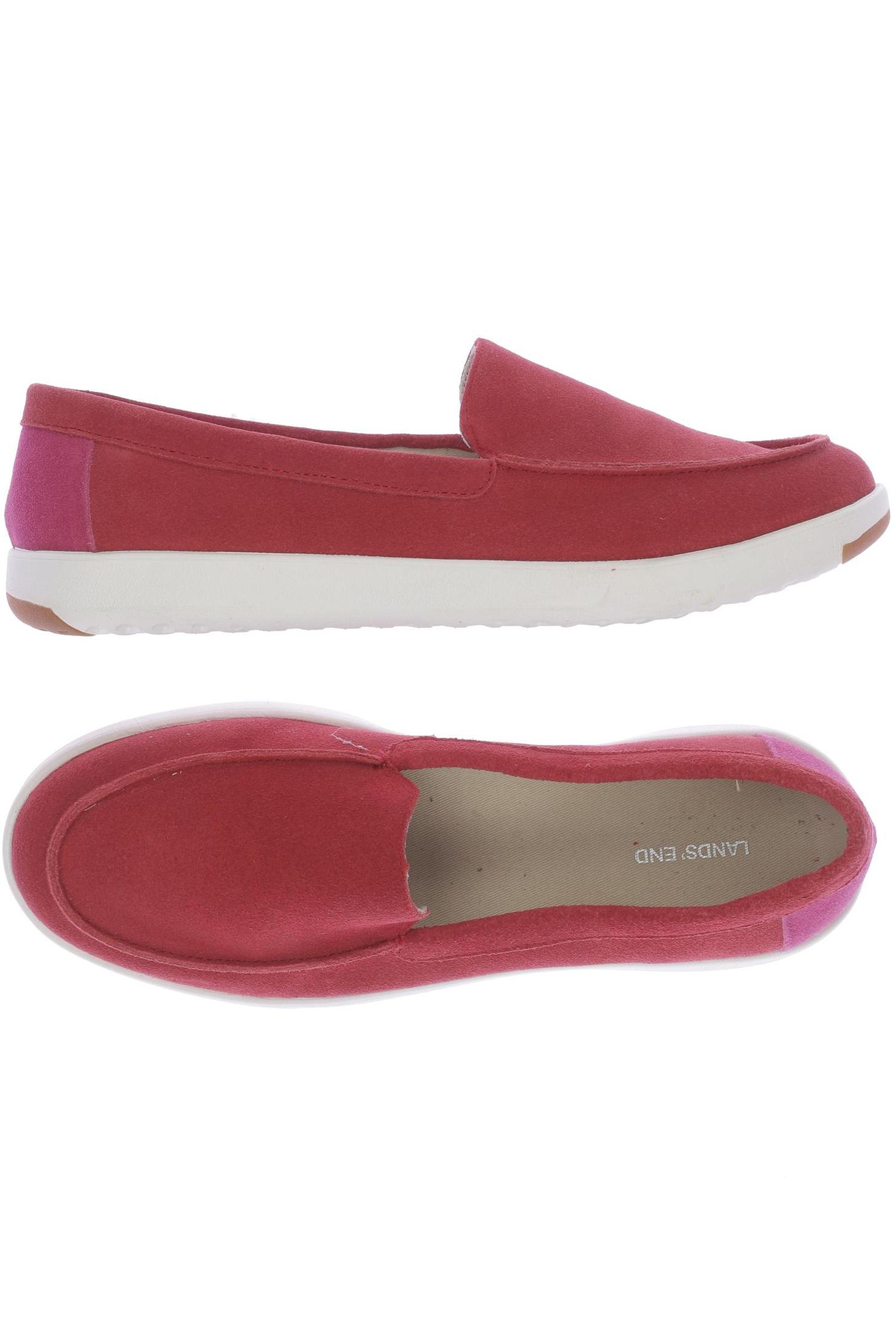 

Lands End Damen Halbschuh, rot, Gr. 40