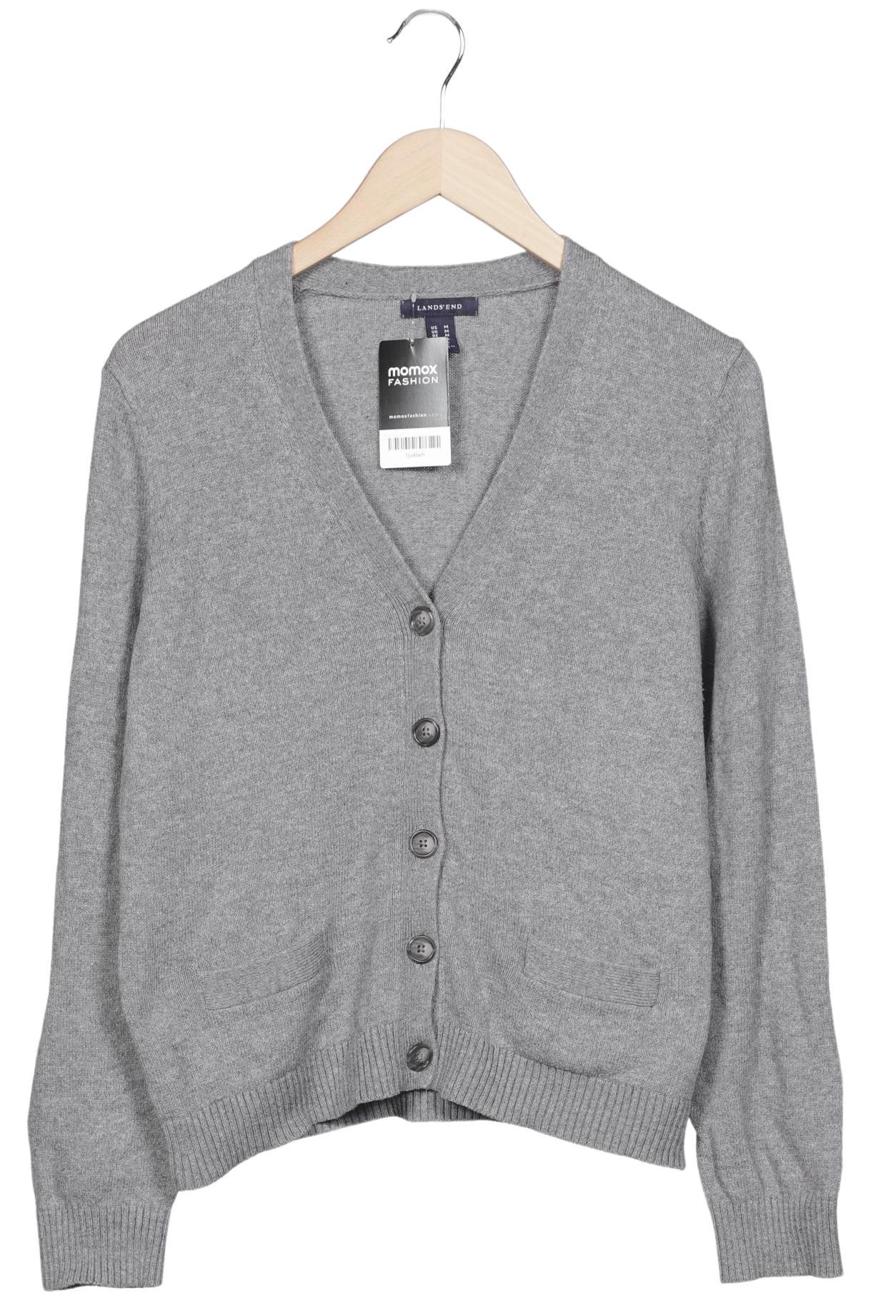 

Lands End Damen Strickjacke, grau, Gr. 38