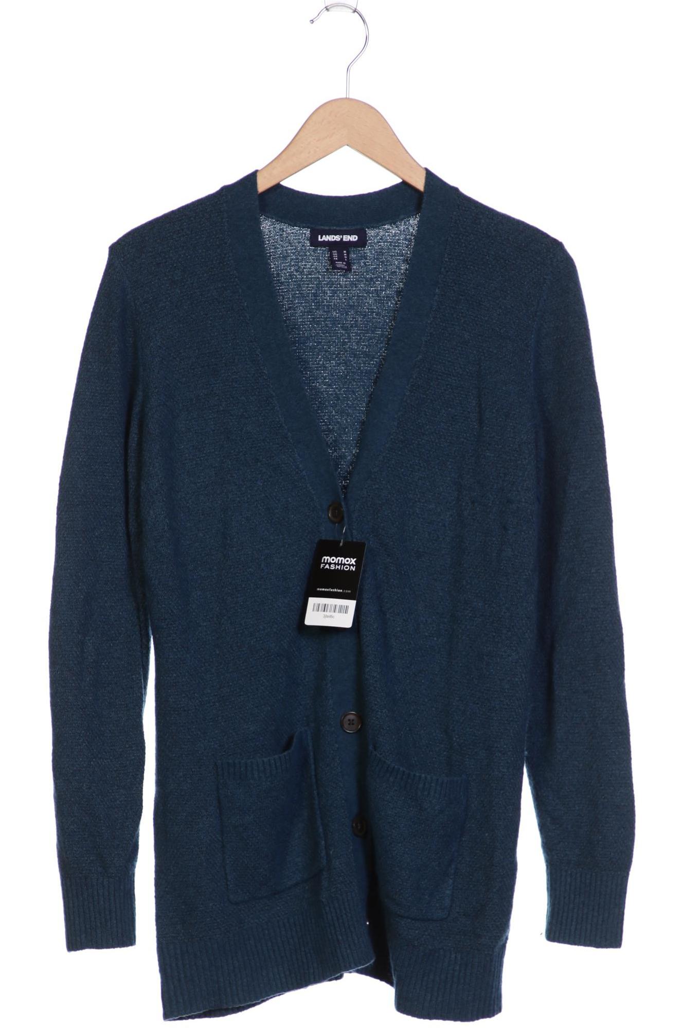 

Lands End Damen Strickjacke, blau, Gr. 38