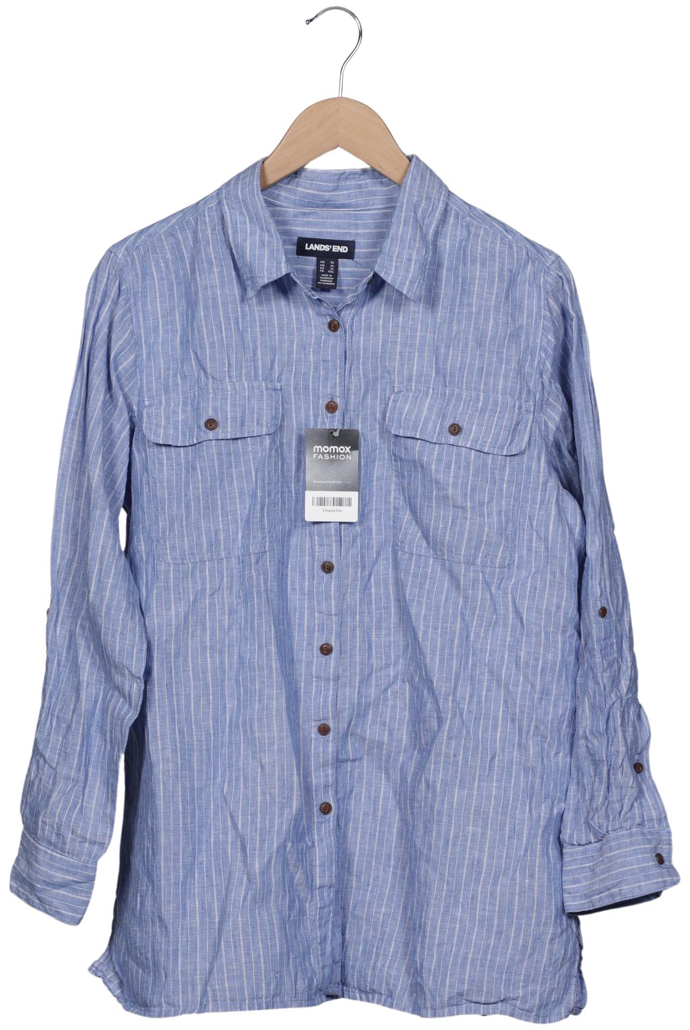 

Lands End Damen Bluse, hellblau, Gr. 44