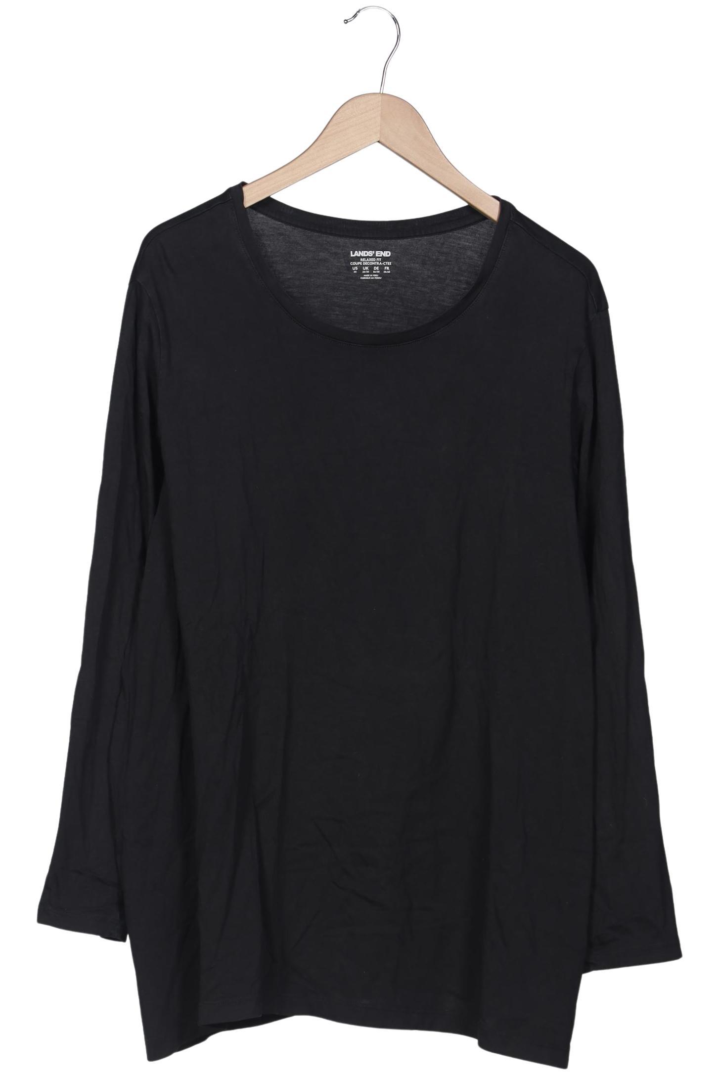 

Lands End Damen Langarmshirt, schwarz, Gr. 56