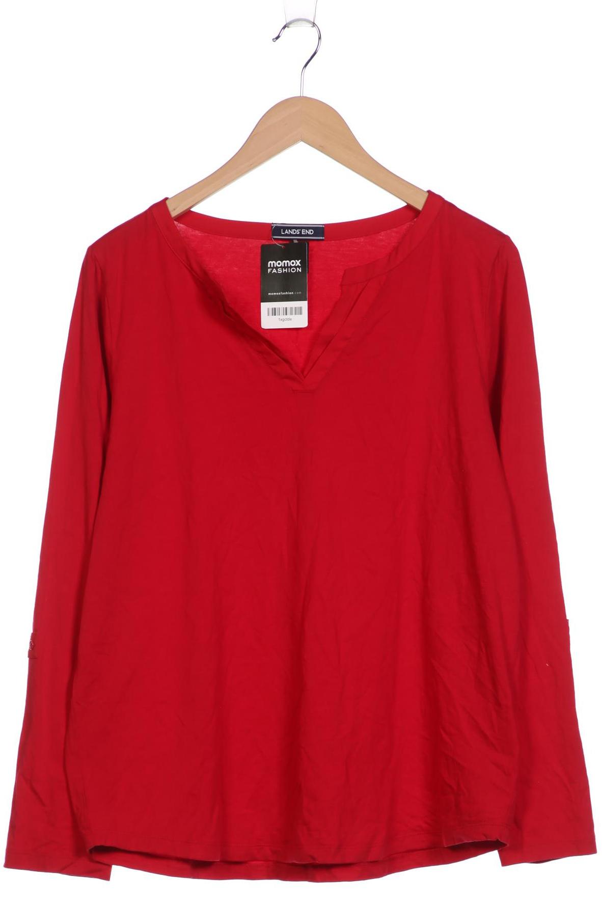 

Lands End Damen Langarmshirt, rot, Gr. 42