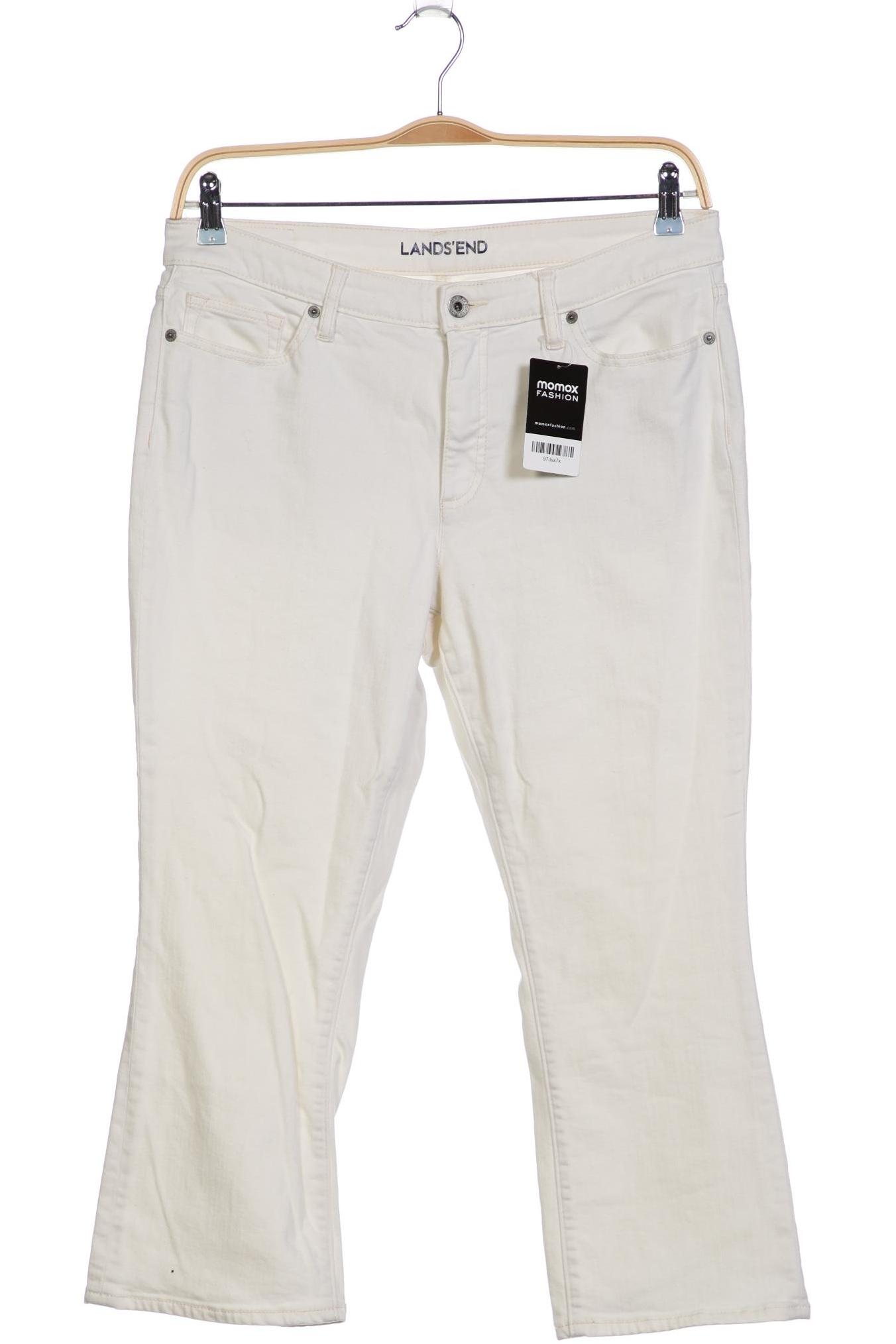 

Lands End Damen Jeans, cremeweiß, Gr. 42
