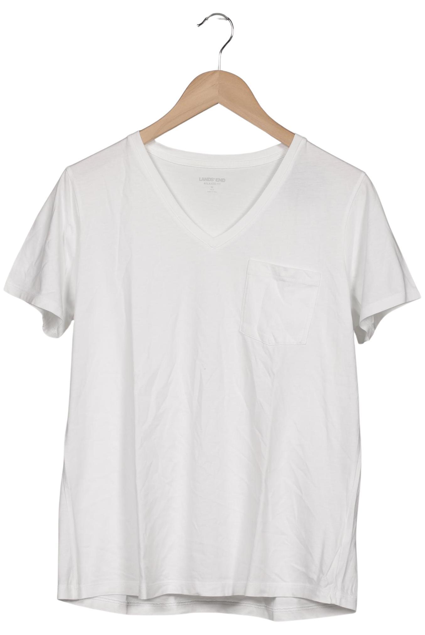 

Lands End Damen T-Shirt, weiß, Gr. 38