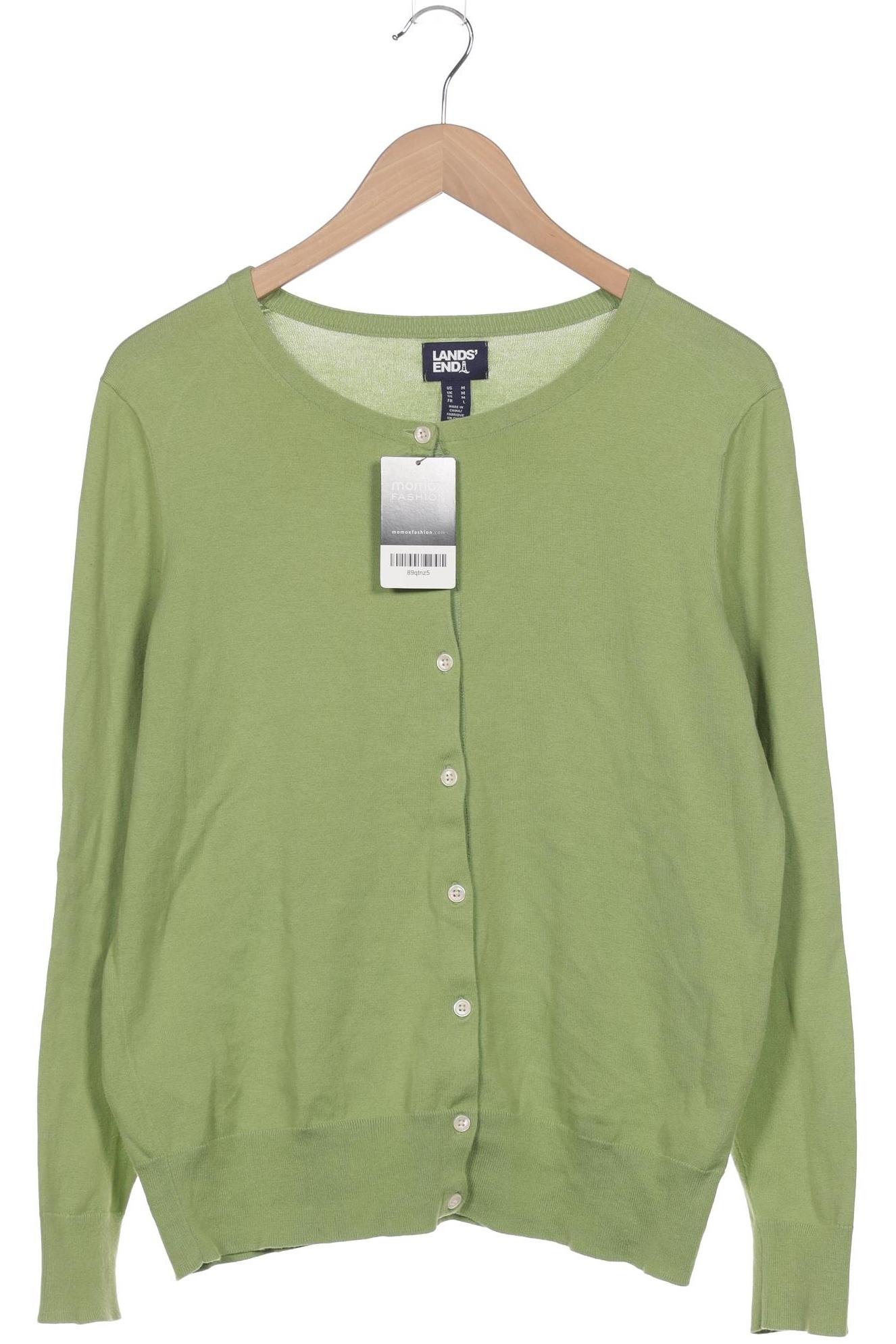 

Lands End Damen Strickjacke, grün, Gr. 38