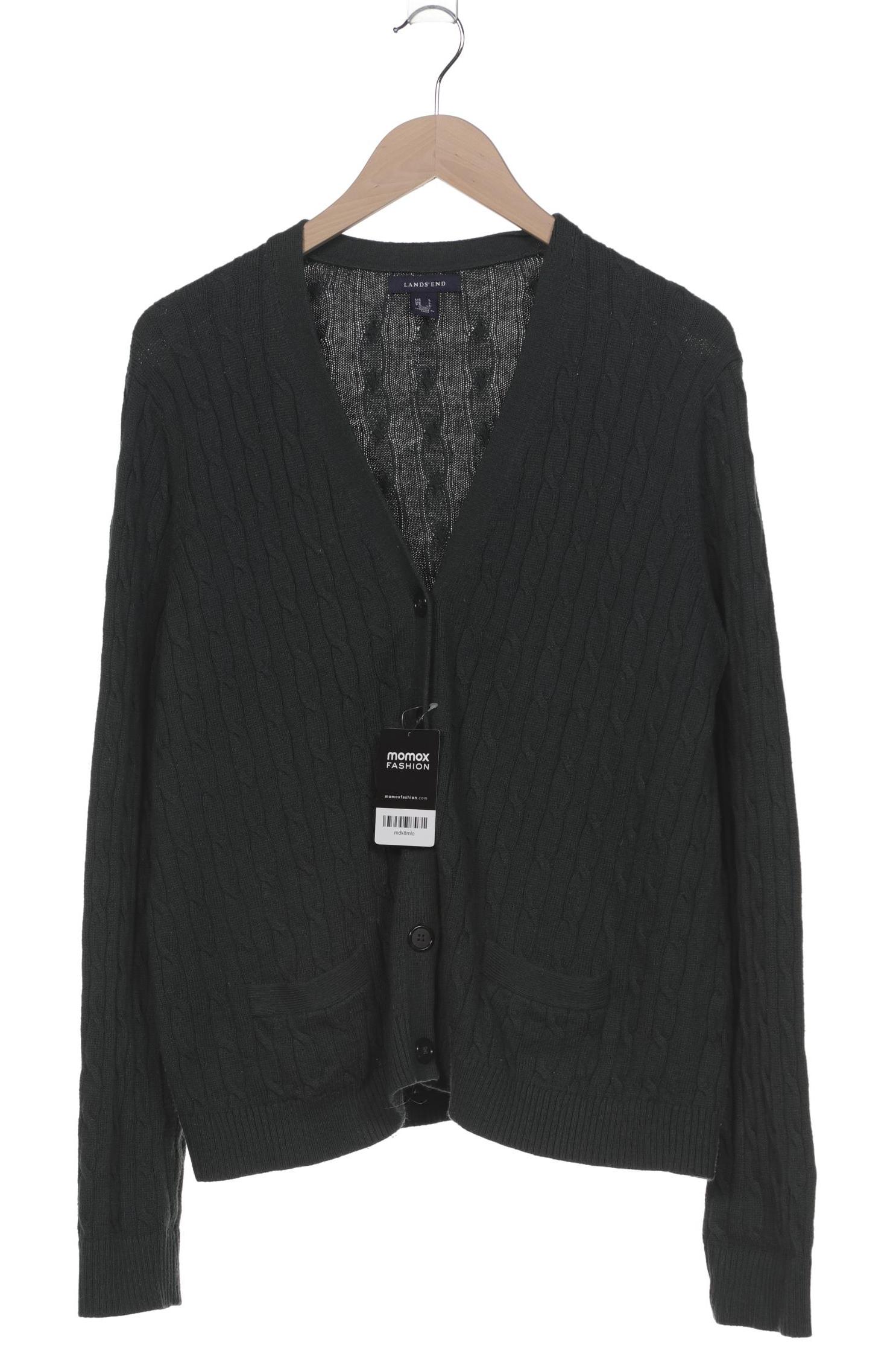 

Lands End Damen Strickjacke, grün, Gr. 42