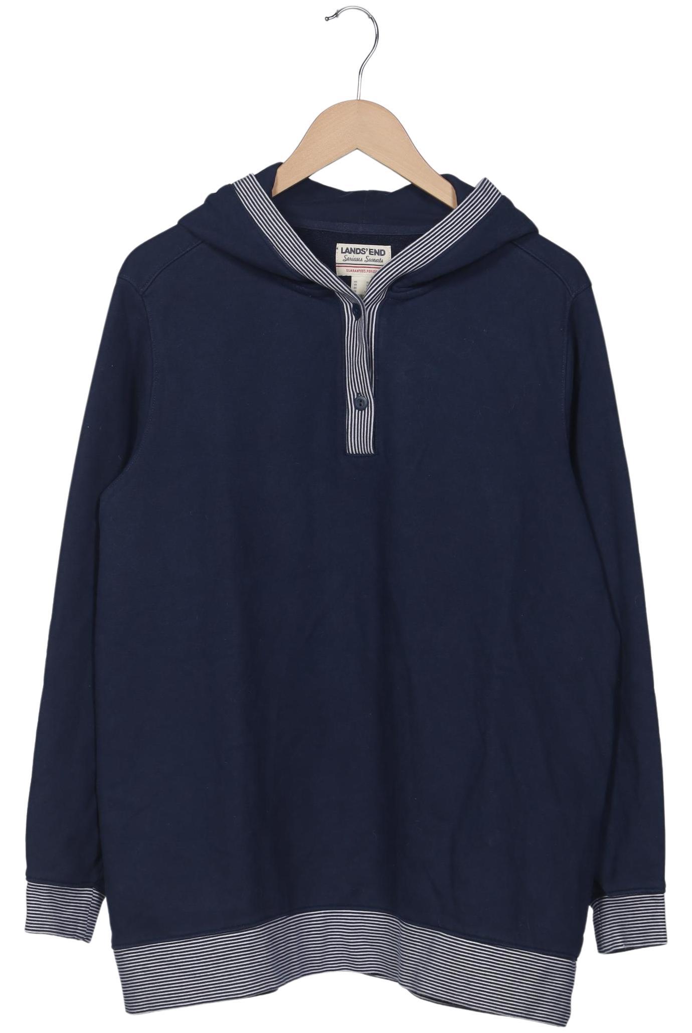

Lands End Damen Kapuzenpullover, marineblau, Gr. 44