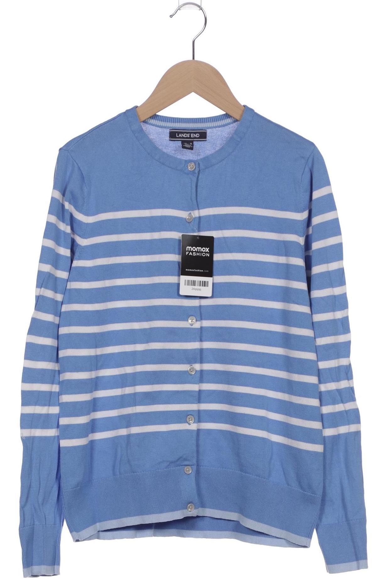 

Lands End Damen Strickjacke, blau, Gr. 38