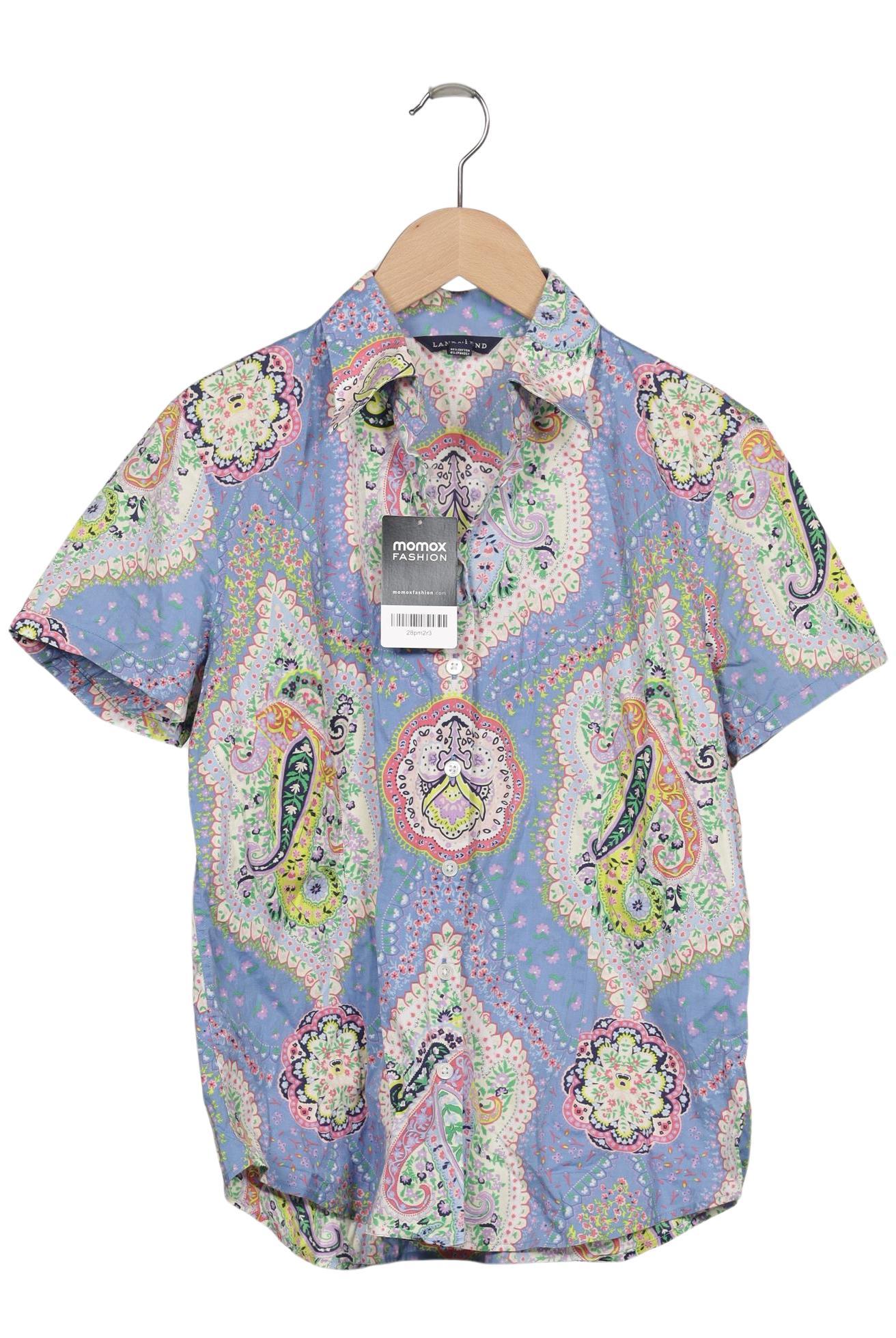 

Lands End Damen Bluse, blau, Gr. 10