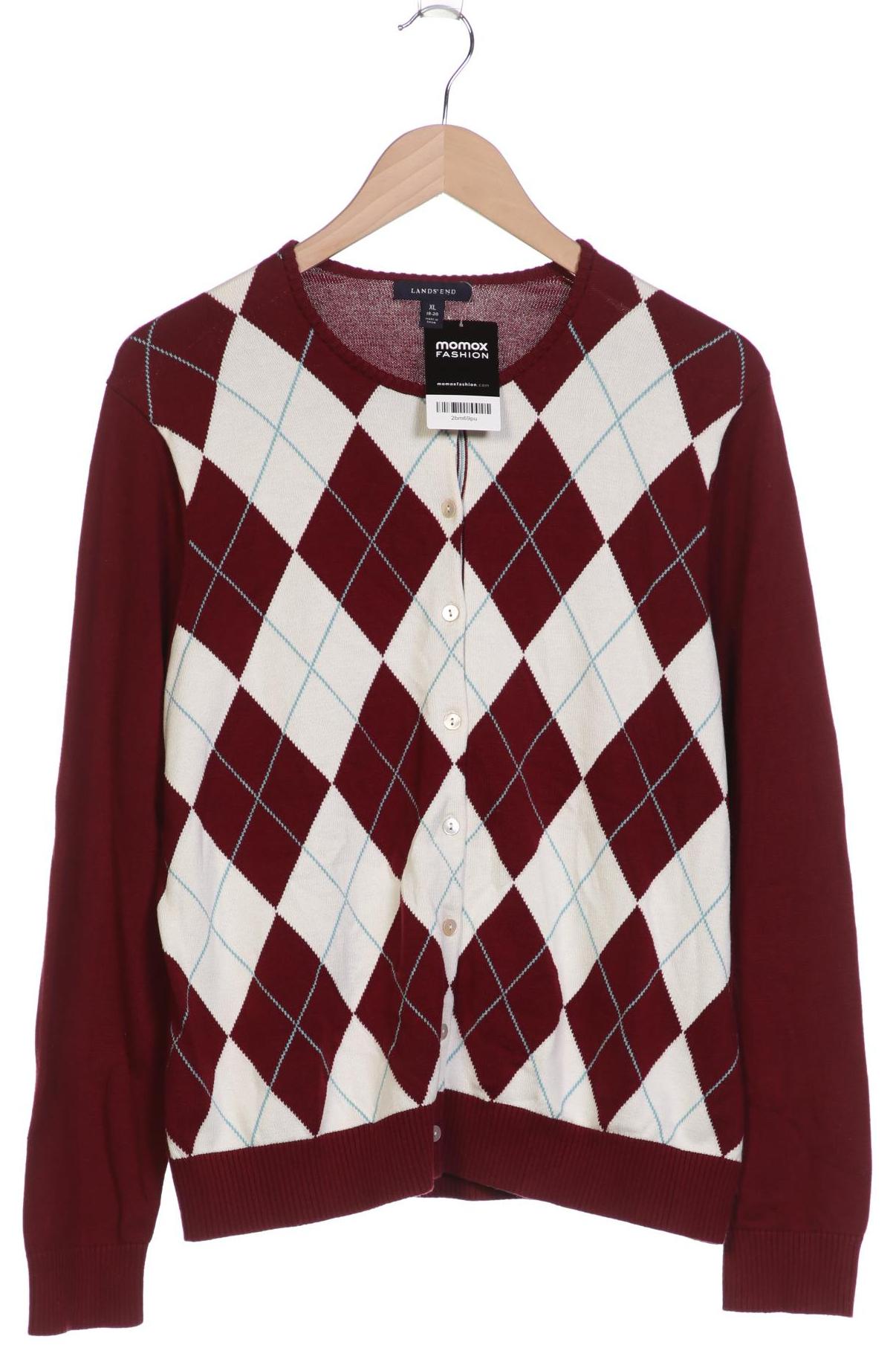 

Lands End Damen Strickjacke, bordeaux, Gr. 44