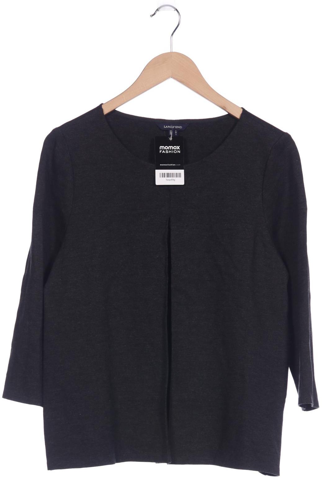 

Lands End Damen Langarmshirt, grau, Gr. 42