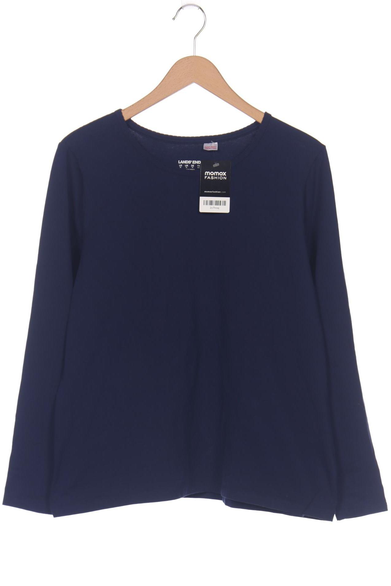 

Lands End Damen Langarmshirt, marineblau, Gr. 44