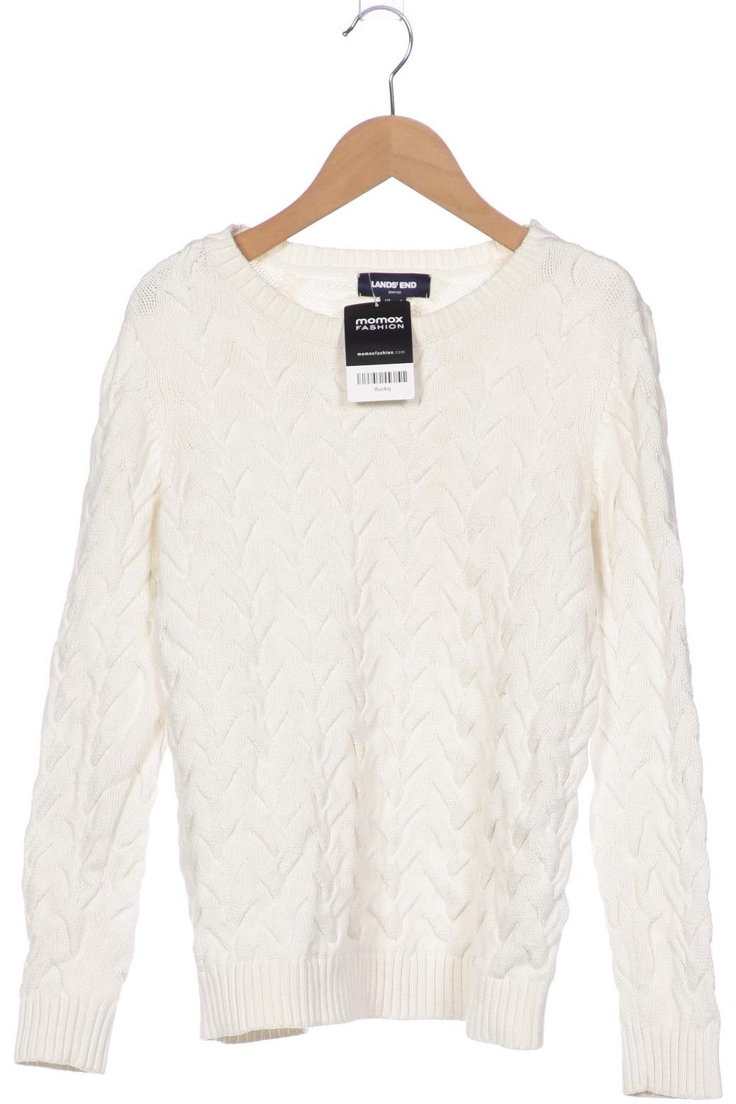 

Lands End Damen Pullover, weiß, Gr. 36