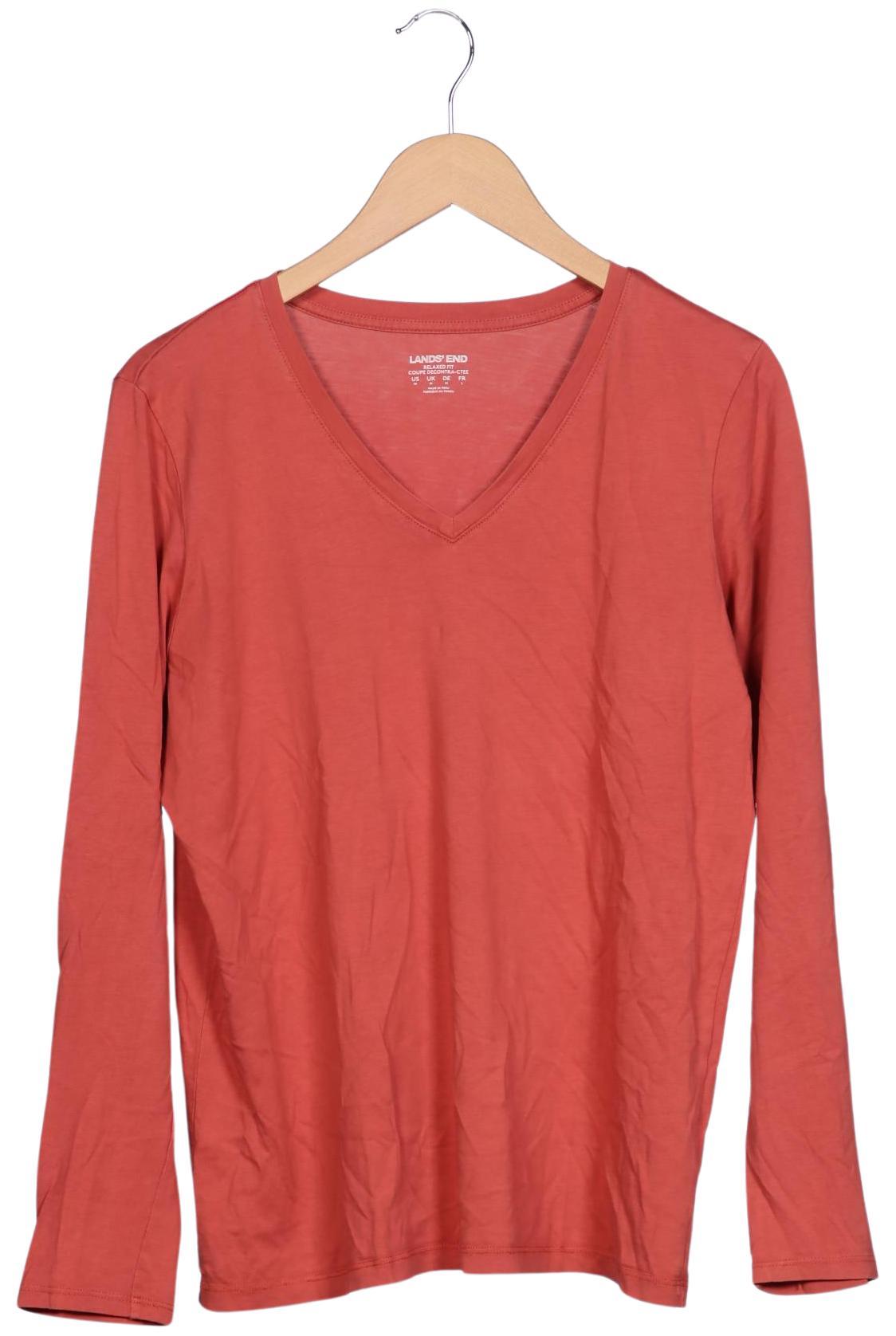 

Lands End Damen Langarmshirt, rot, Gr. 38