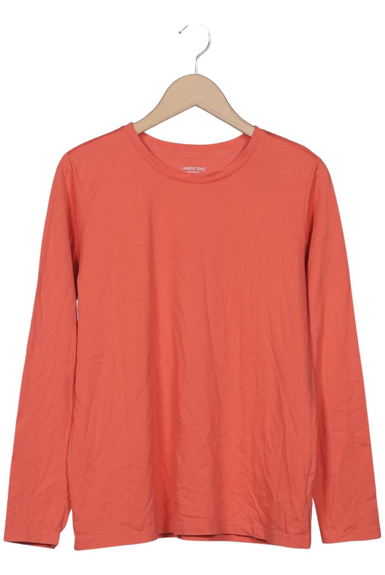 

Lands End Damen Langarmshirt, orange, Gr. 38