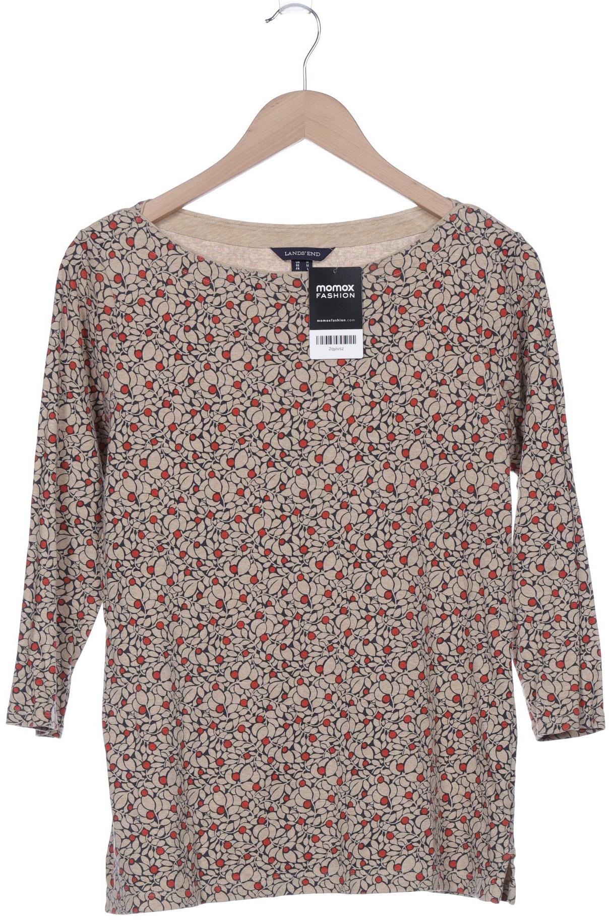

Lands End Damen Langarmshirt, beige, Gr. 38