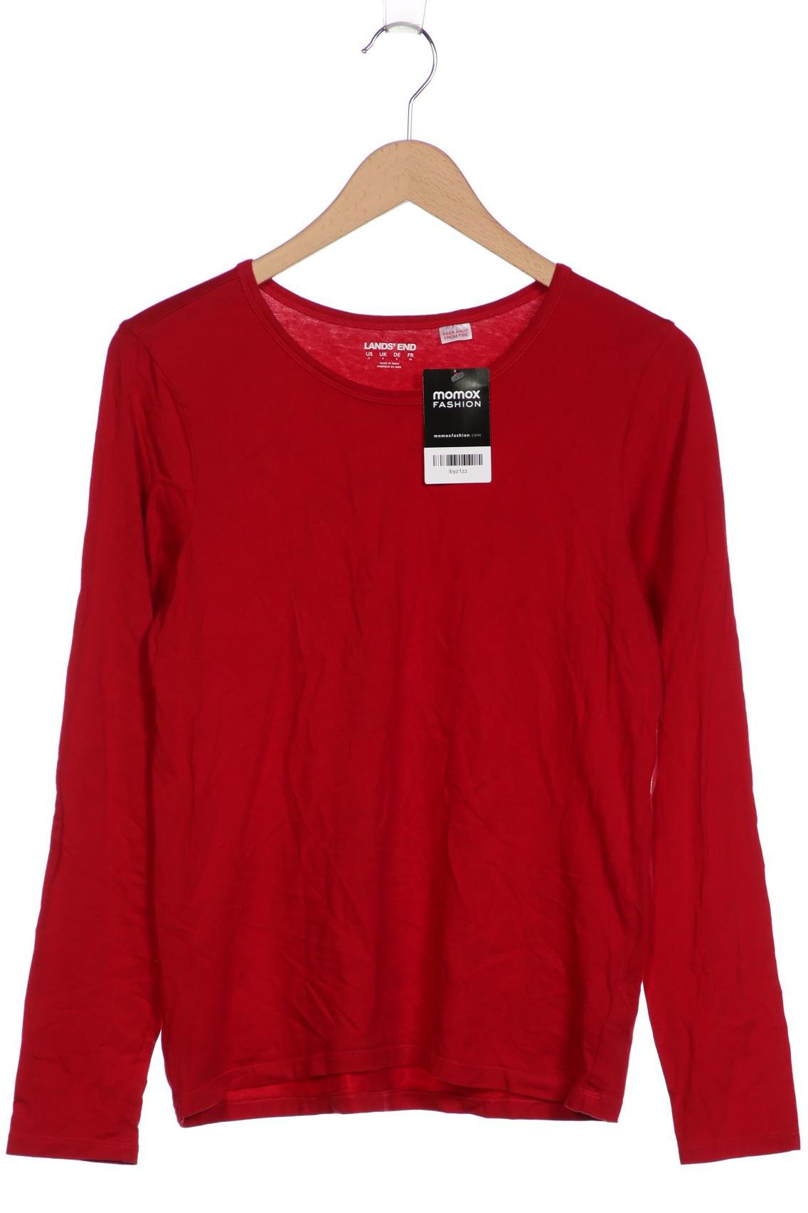 

Lands End Damen Langarmshirt, rot, Gr. 36