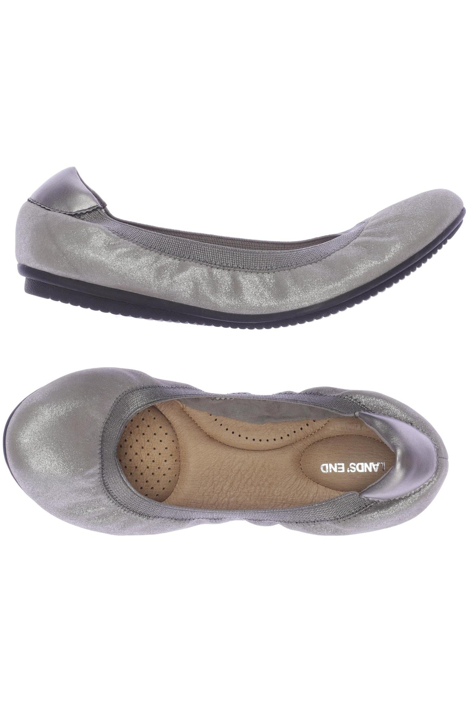 

Lands End Damen Ballerinas, grau, Gr. 39