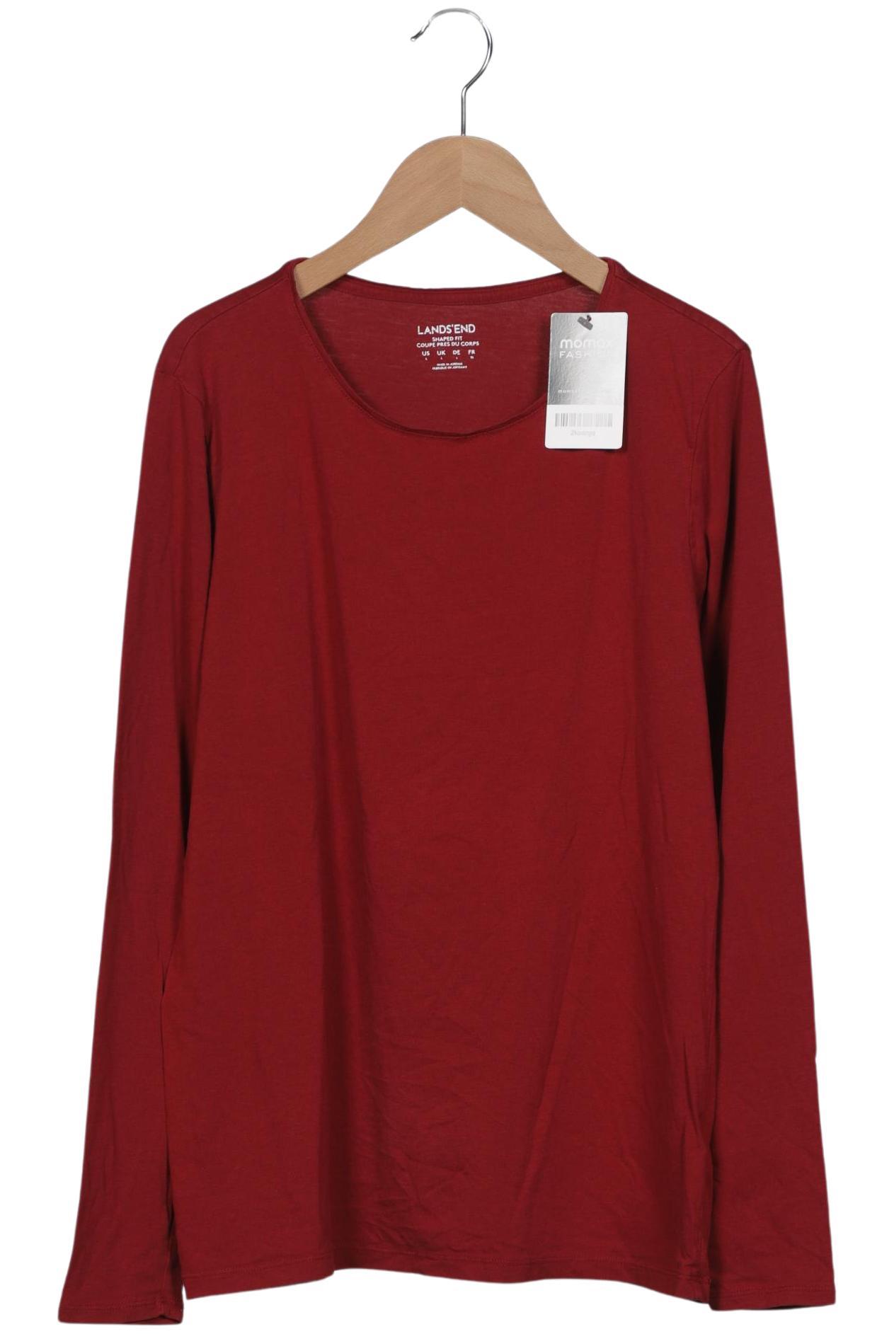 

Lands End Damen Langarmshirt, rot, Gr. 42