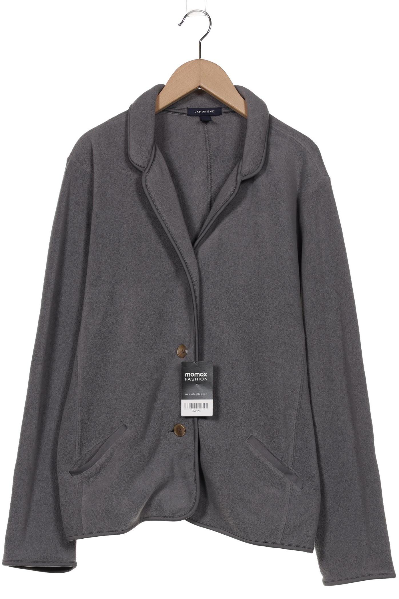 

Lands End Damen Strickjacke, grau, Gr. 42