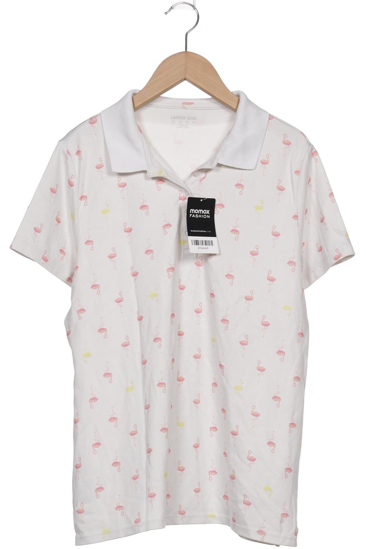 

Lands End Damen Poloshirt, weiß, Gr. 38