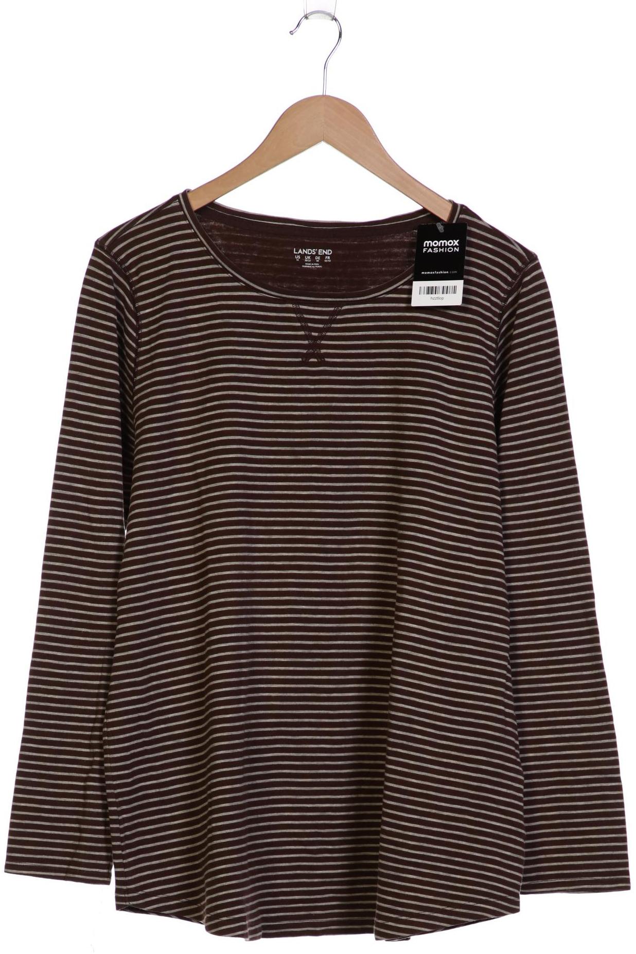 

Lands End Damen Langarmshirt, braun, Gr. 50