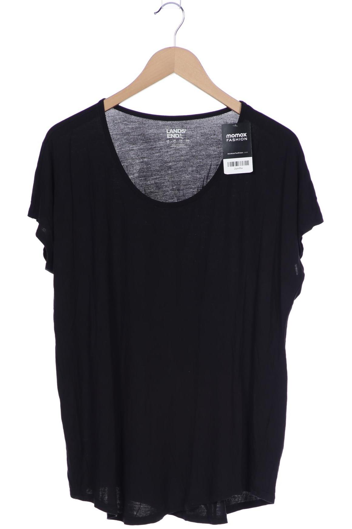 

Lands End Damen T-Shirt, schwarz, Gr. 38