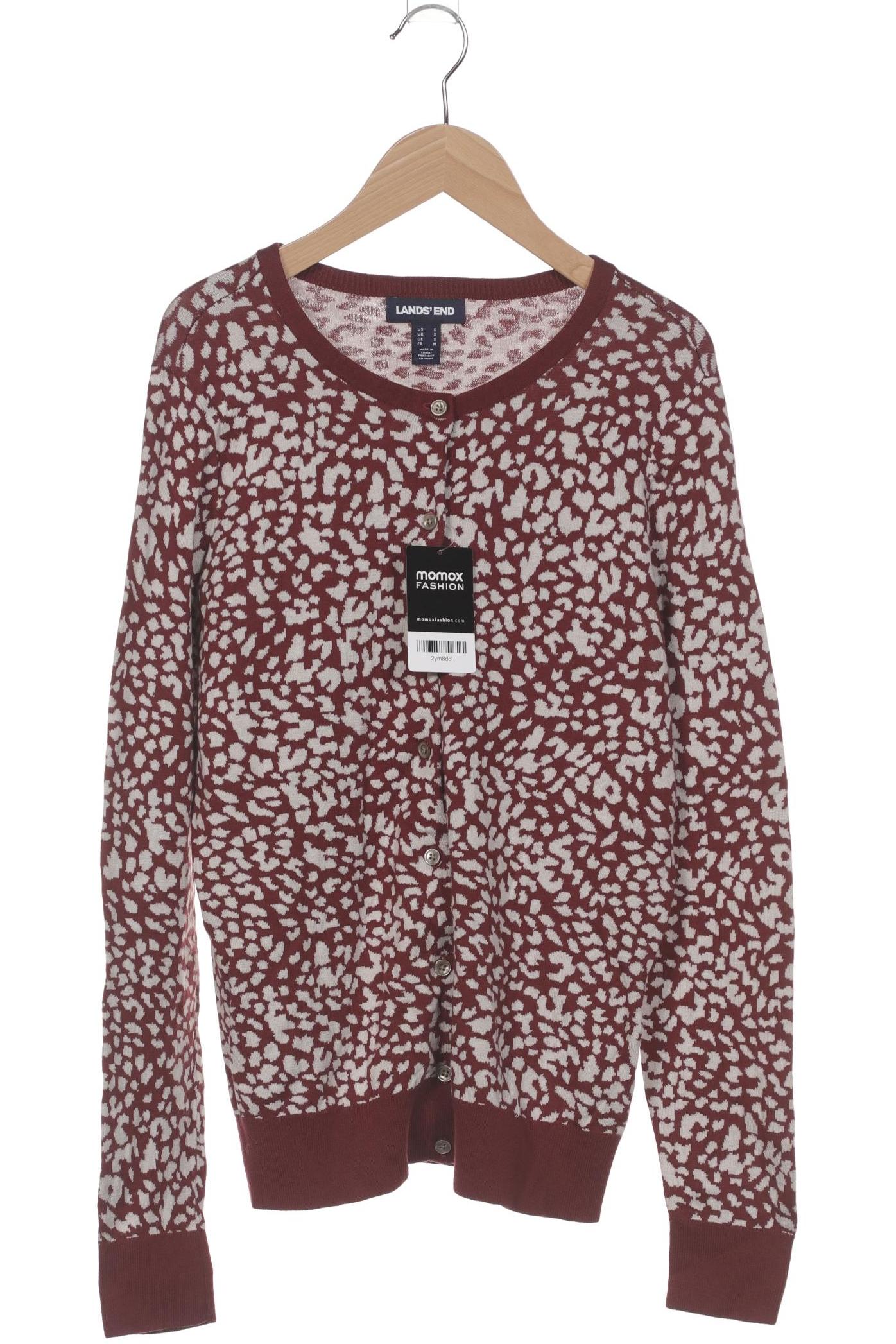 

Lands End Damen Strickjacke, bordeaux, Gr. 36