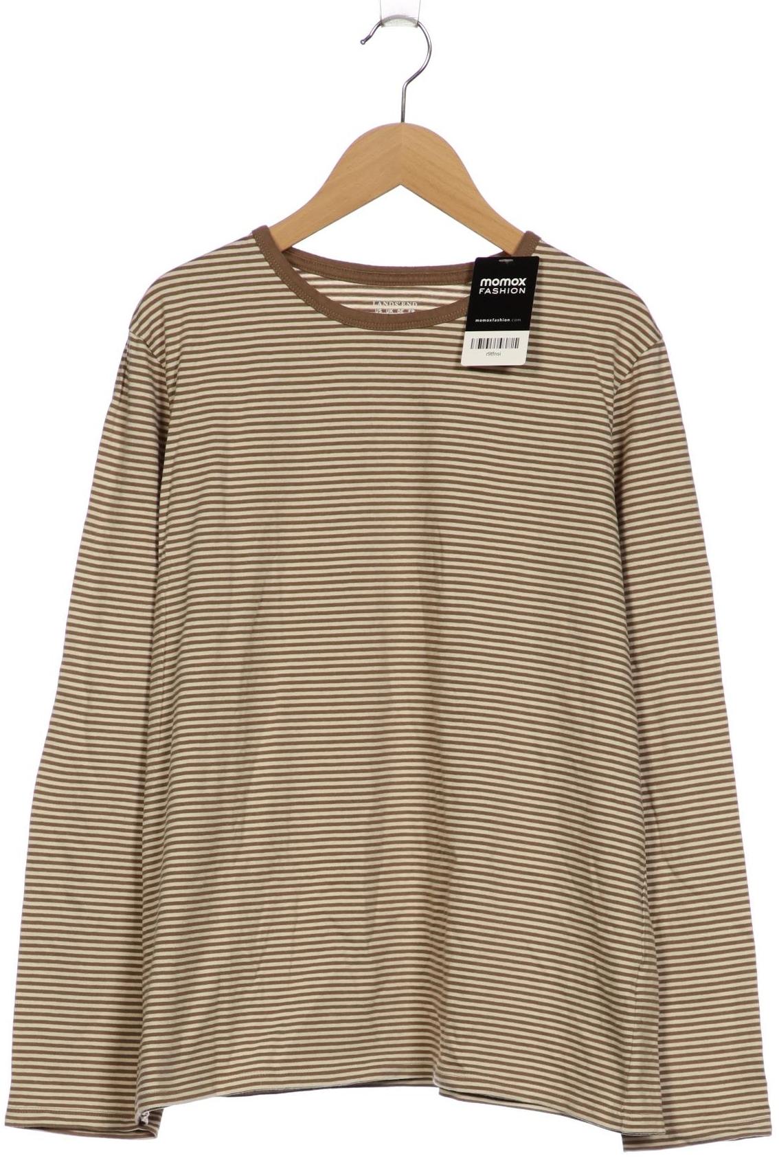 

Lands End Damen Langarmshirt, beige, Gr. 44