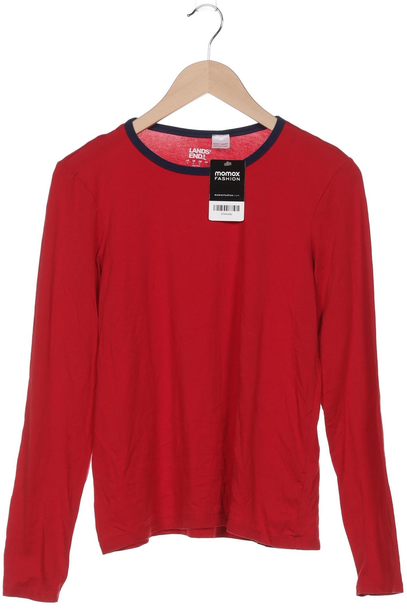

Lands End Damen Langarmshirt, rot, Gr. 38