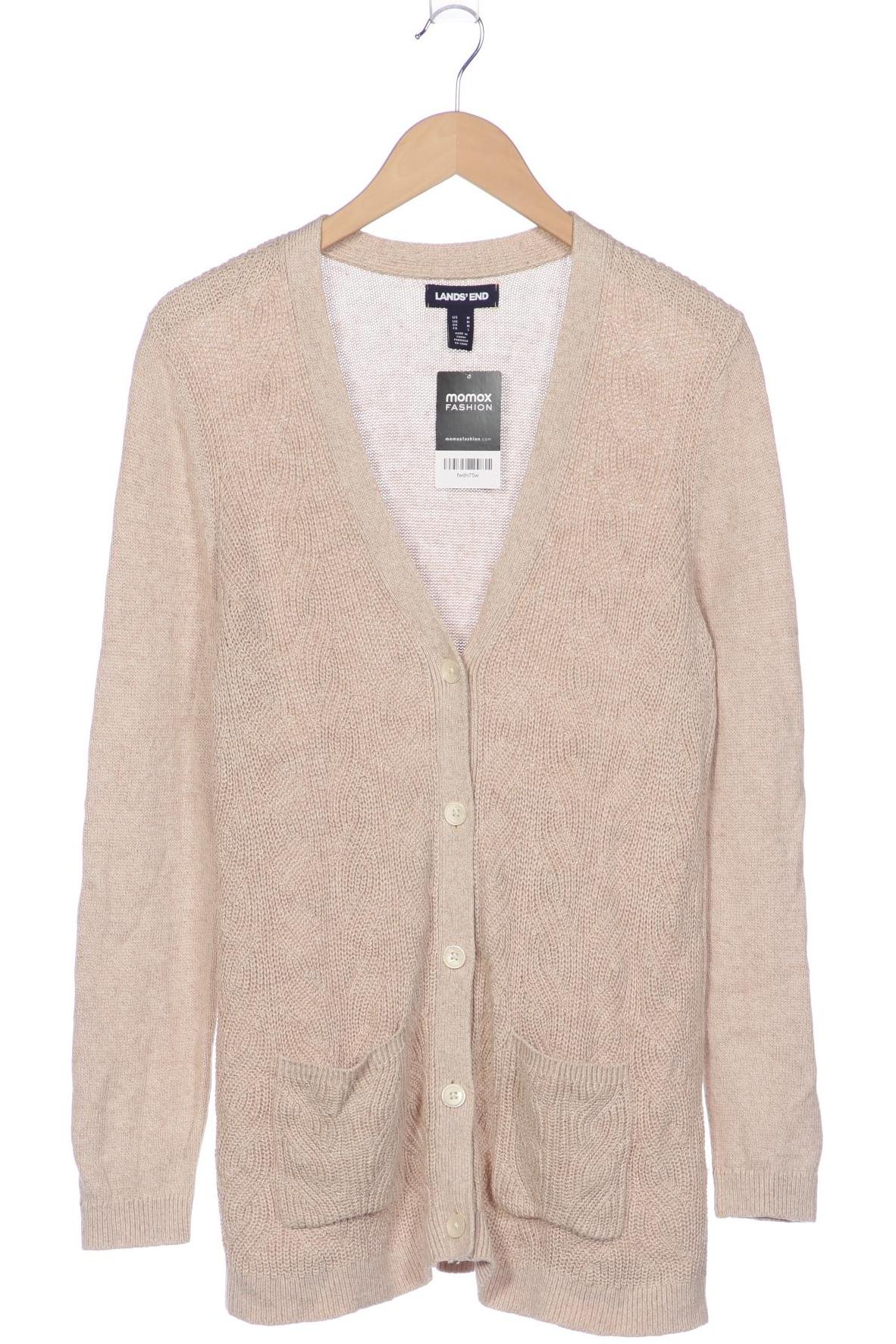 

Lands End Damen Strickjacke, beige, Gr. 38