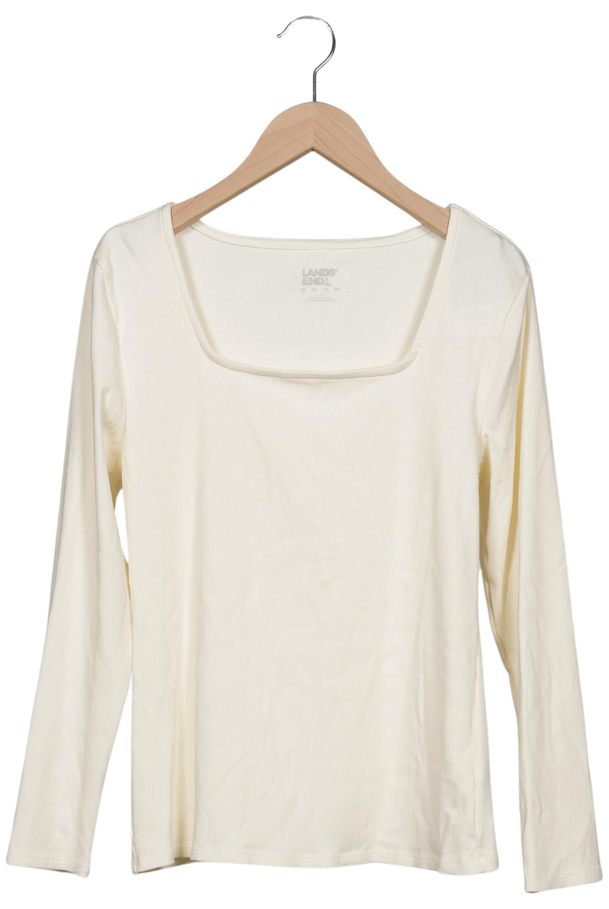 

Lands End Damen Langarmshirt, cremeweiß, Gr. 38