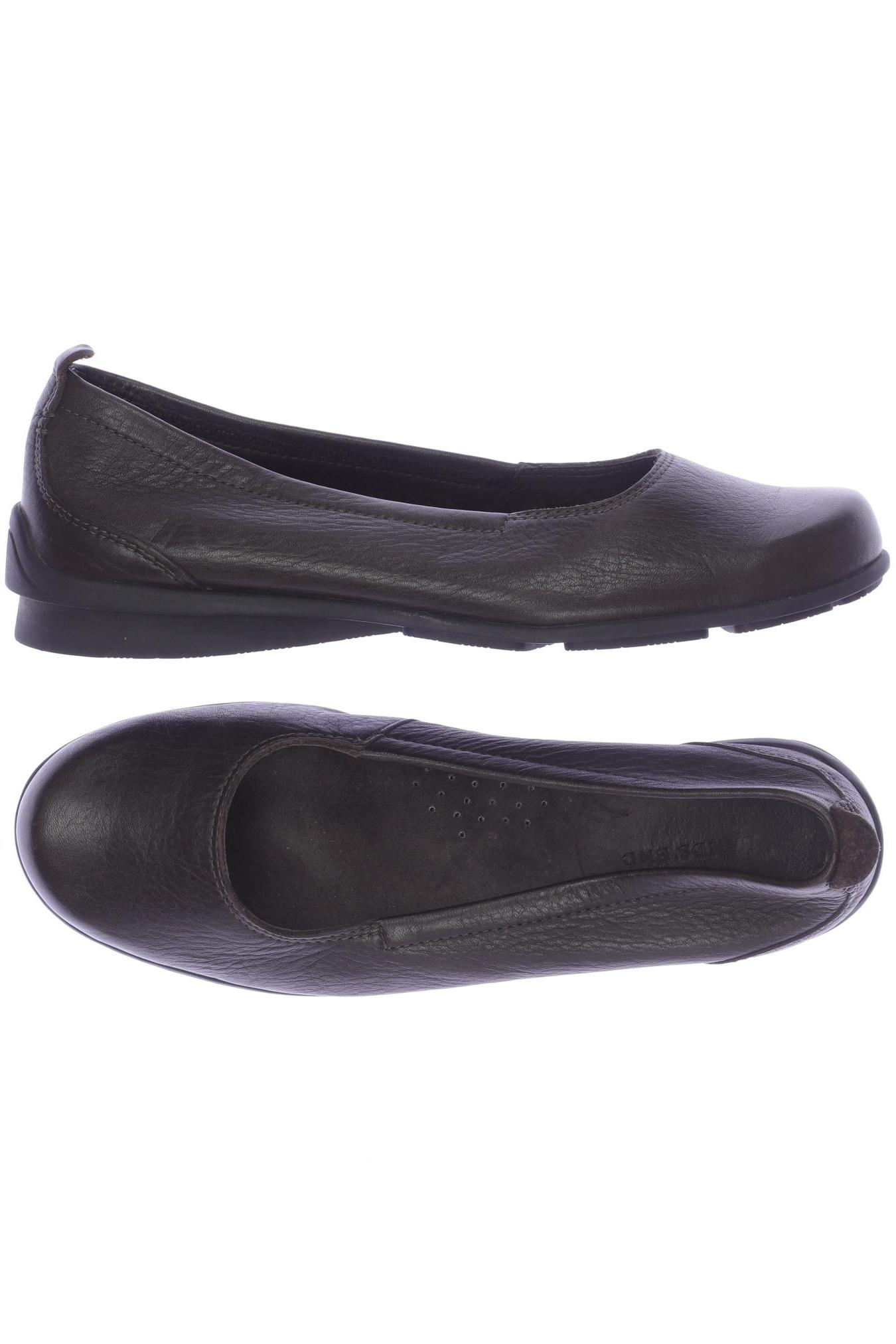 

Lands End Damen Ballerinas, braun, Gr. 7