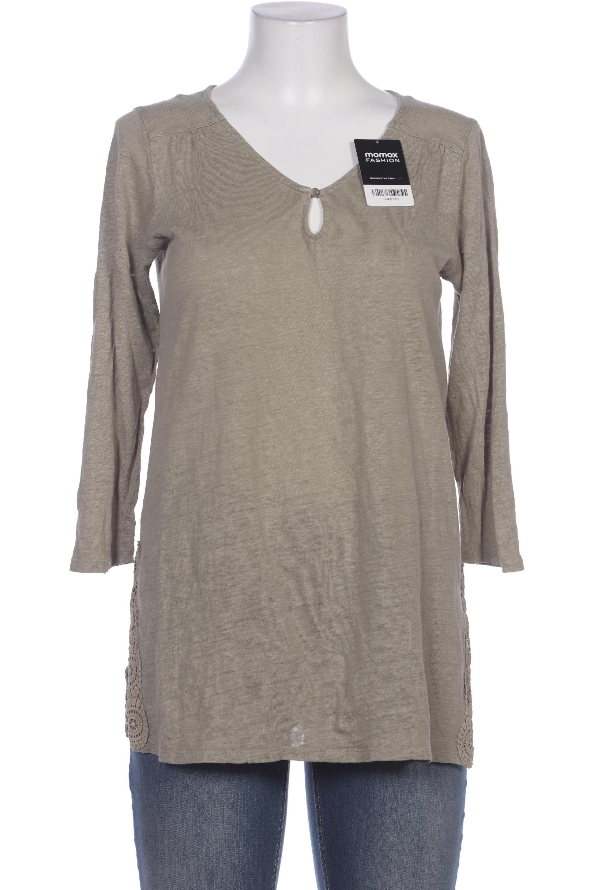 

Lands End Damen Langarmshirt, grün, Gr. 36