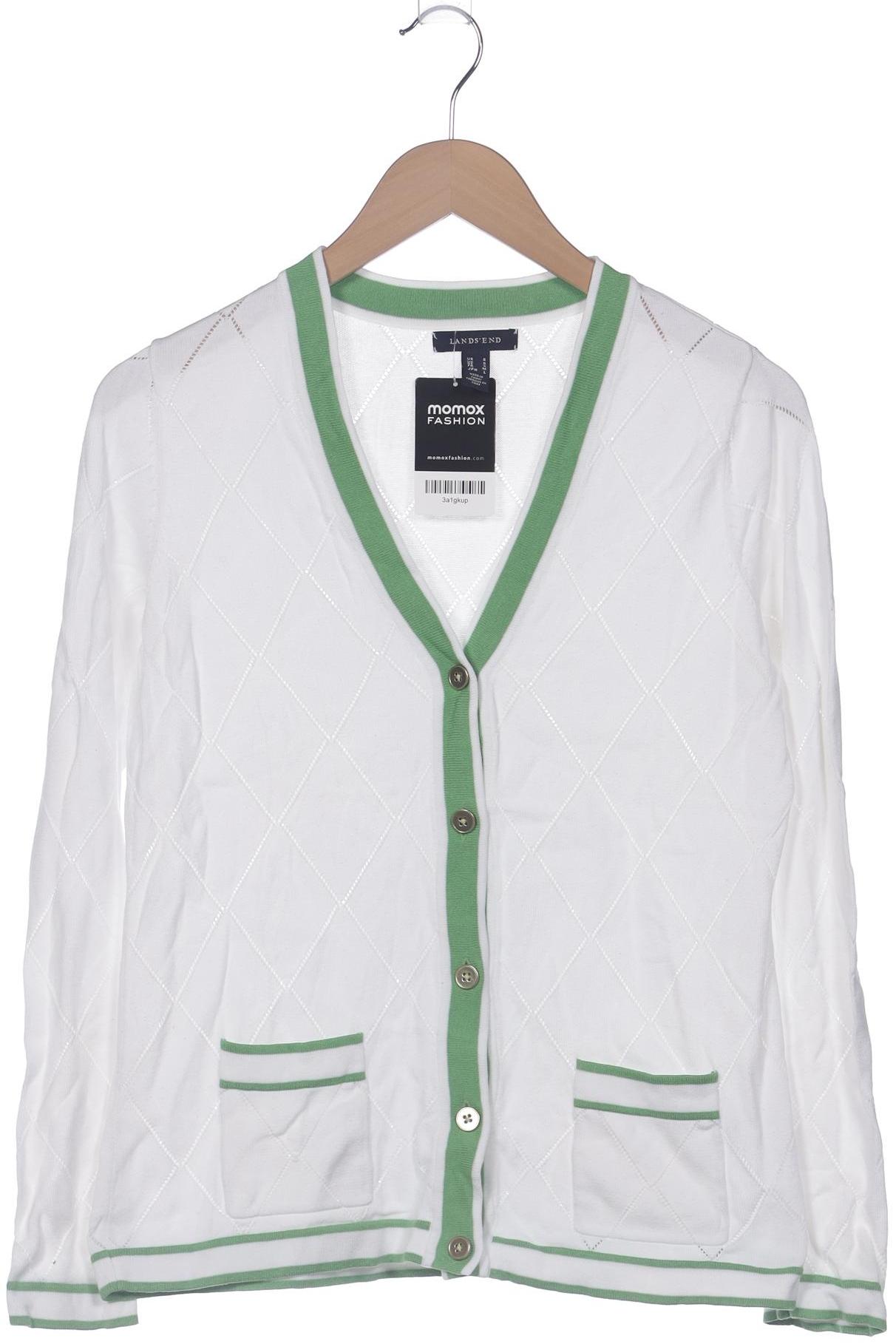

Lands End Damen Strickjacke, weiß, Gr. 36