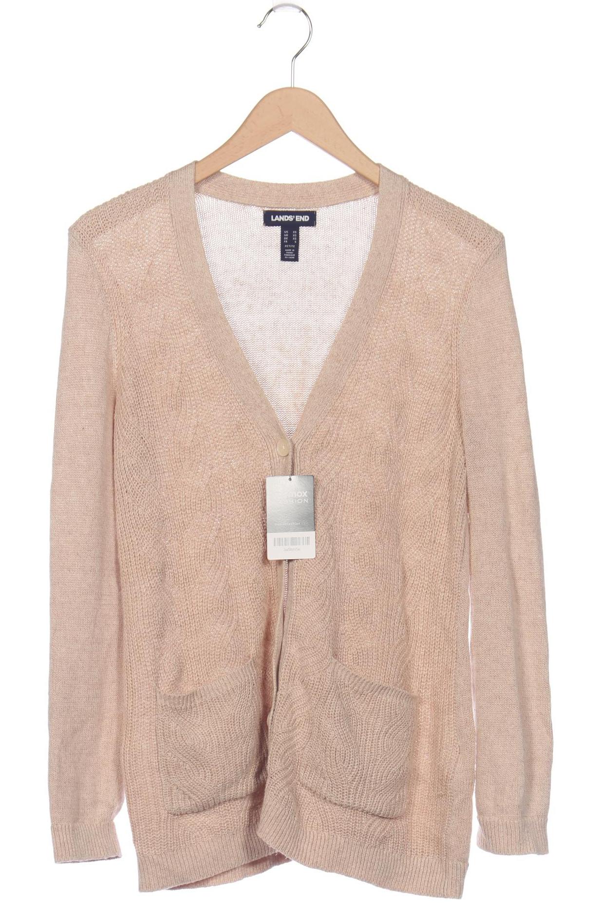 

Lands End Damen Strickjacke, beige, Gr. 34