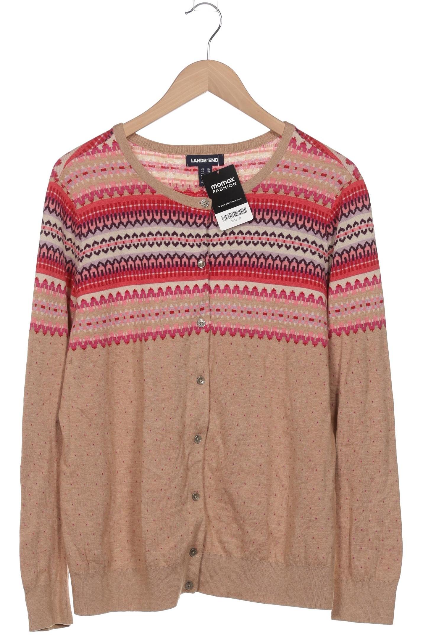 

Lands End Damen Strickjacke, beige, Gr. 44