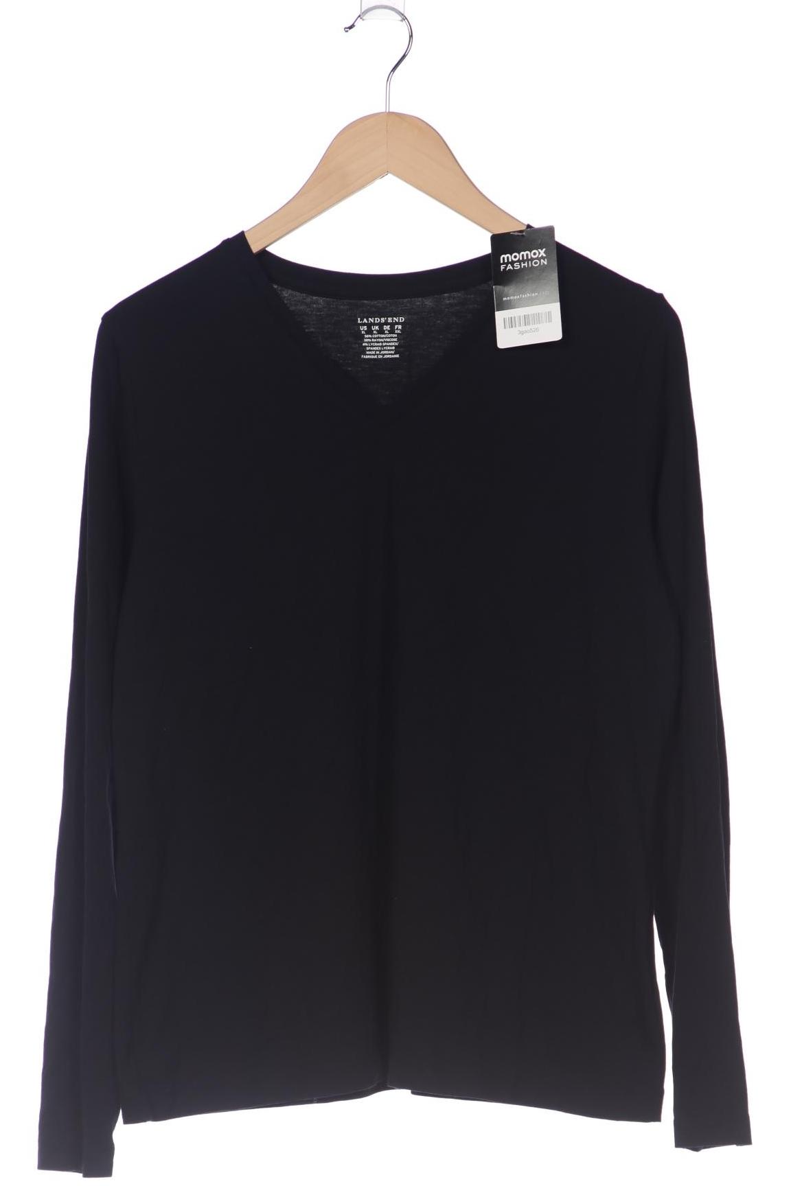 

Lands End Damen Langarmshirt, schwarz, Gr. 44
