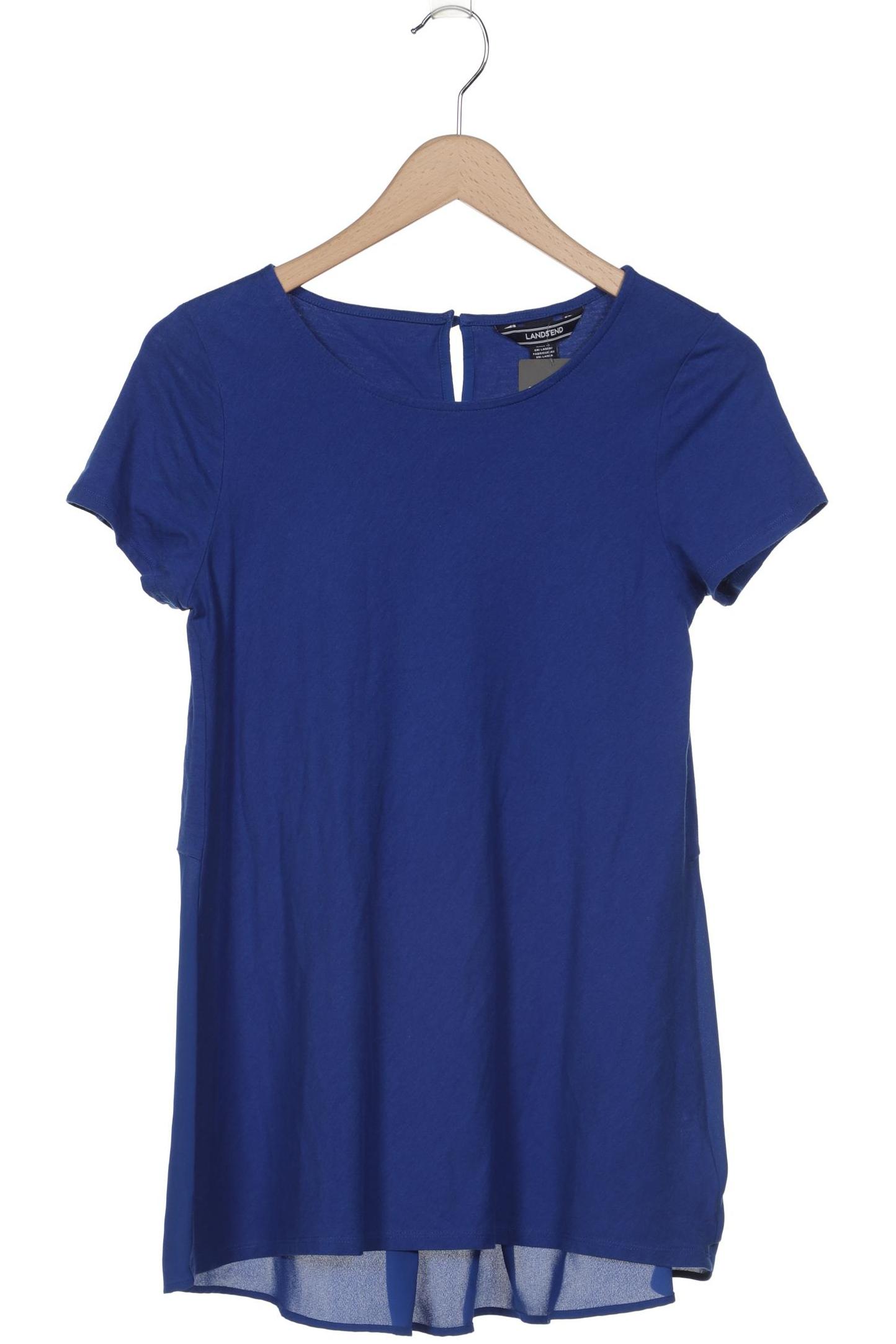 

Lands End Damen T-Shirt, blau, Gr. 36