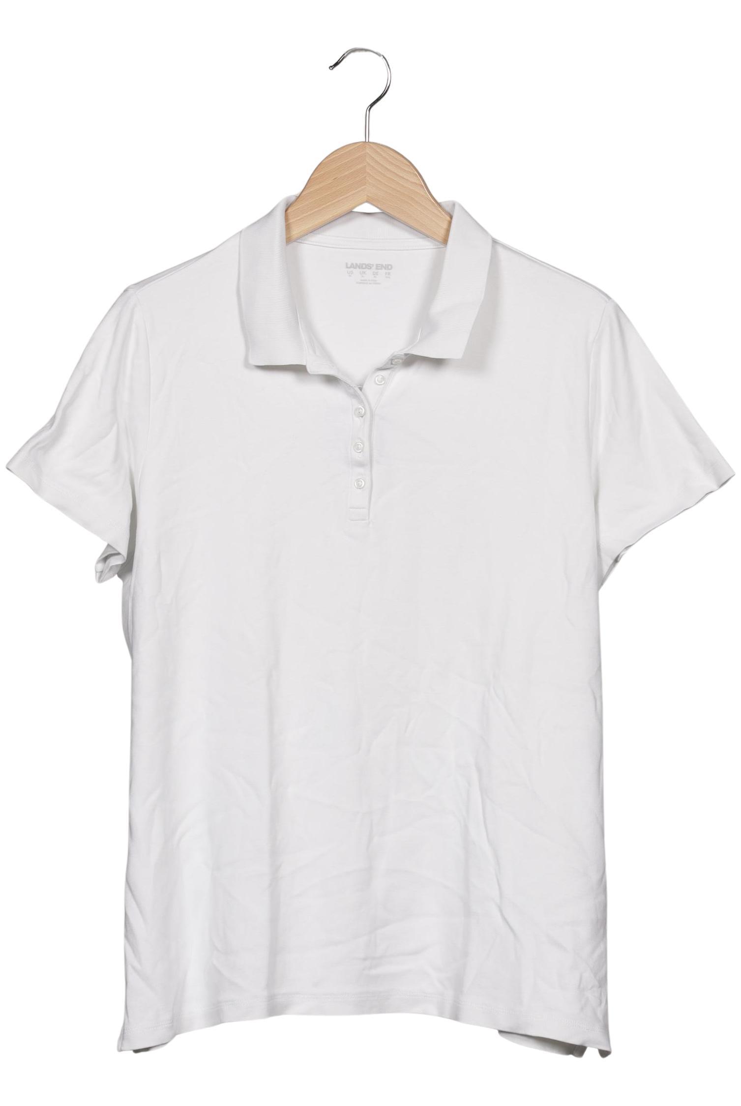 

Lands End Damen Poloshirt, weiß, Gr. 44