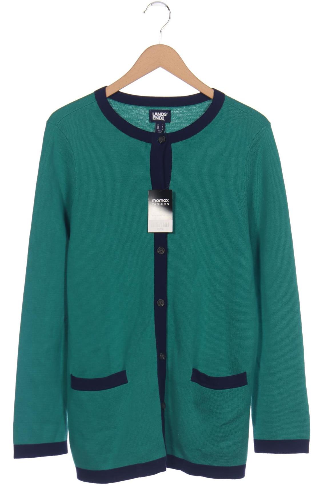 

Lands End Damen Strickjacke, türkis, Gr. 38