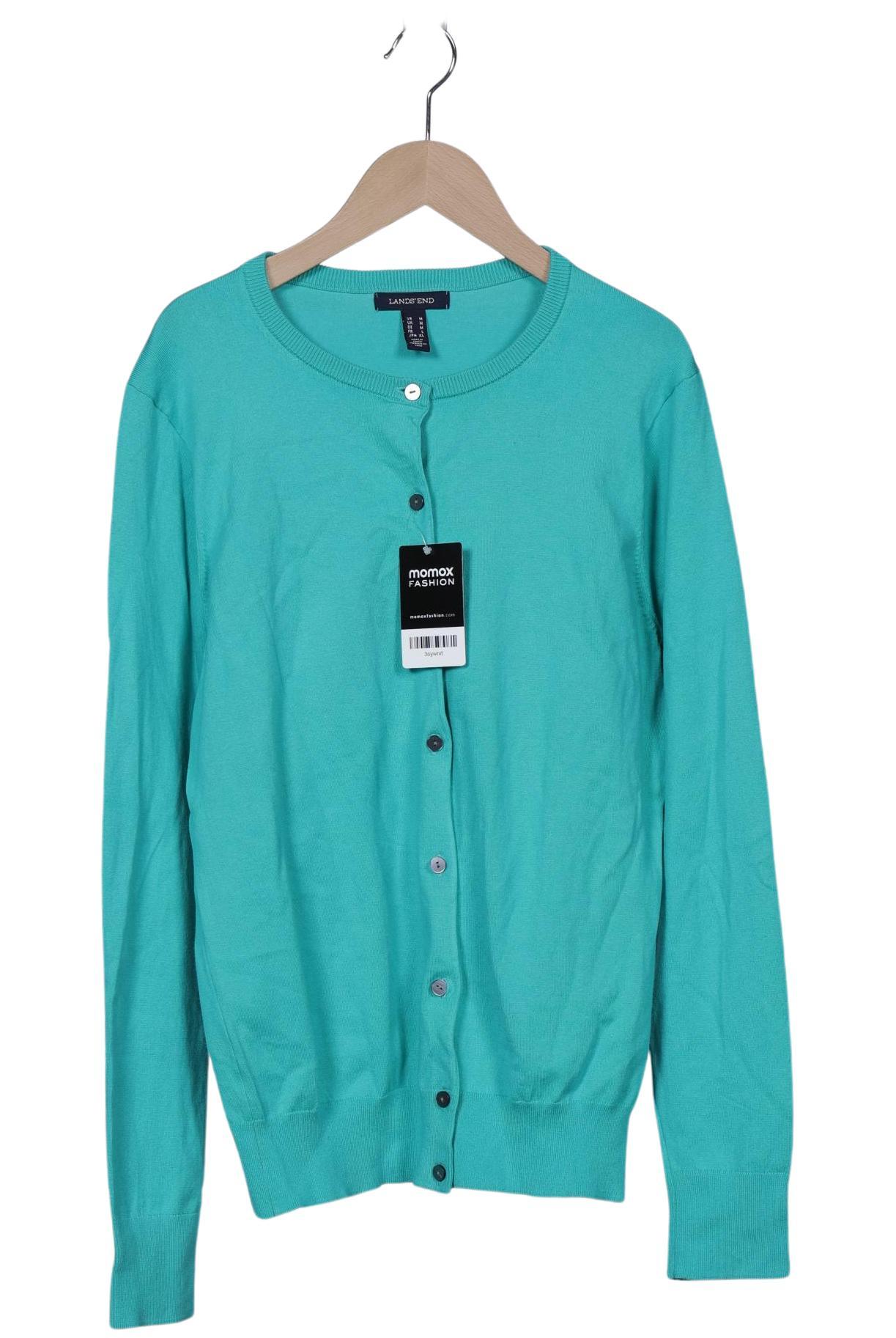 

Lands End Damen Strickjacke, türkis, Gr. 38