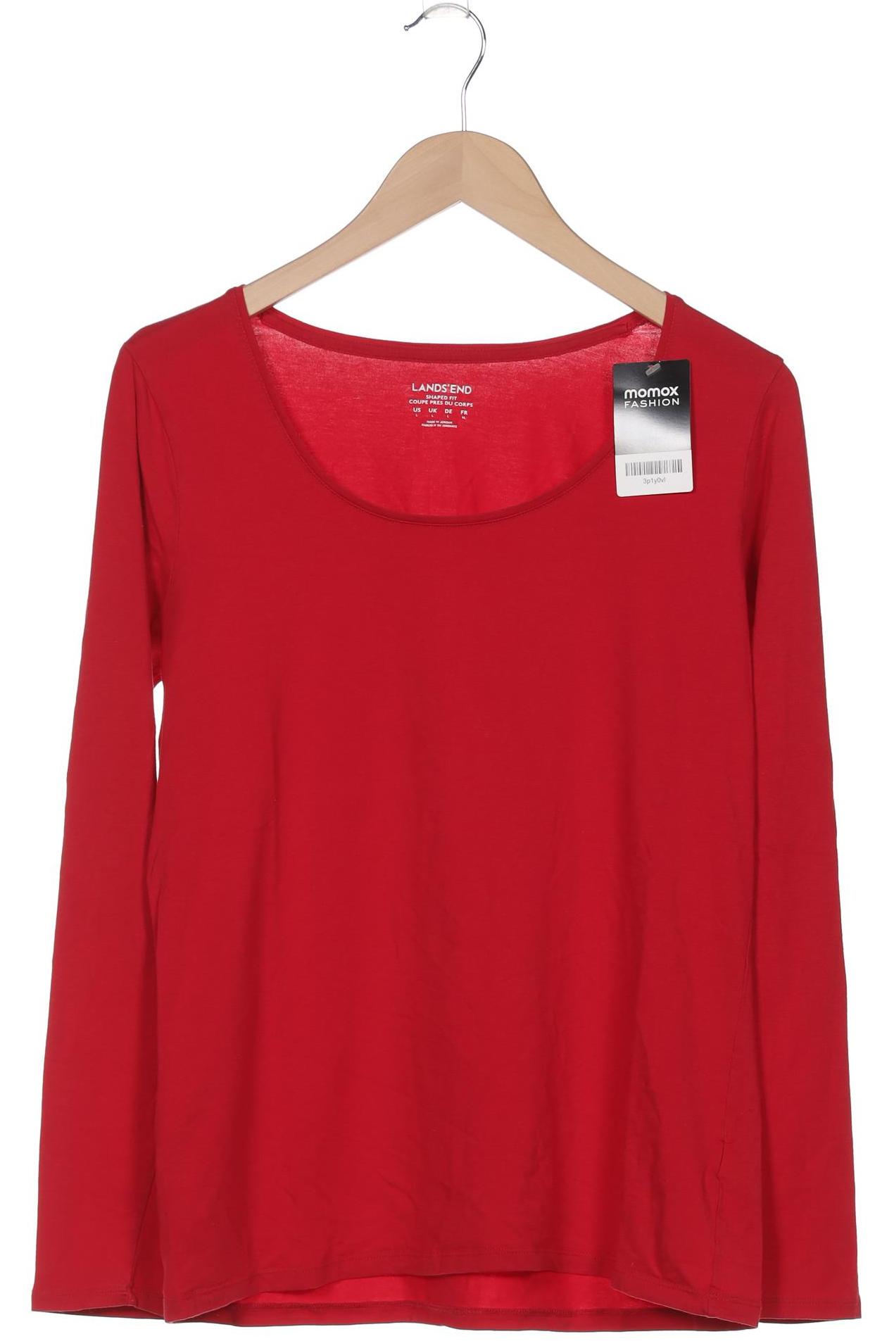 

Lands End Damen Langarmshirt, rot, Gr. 42