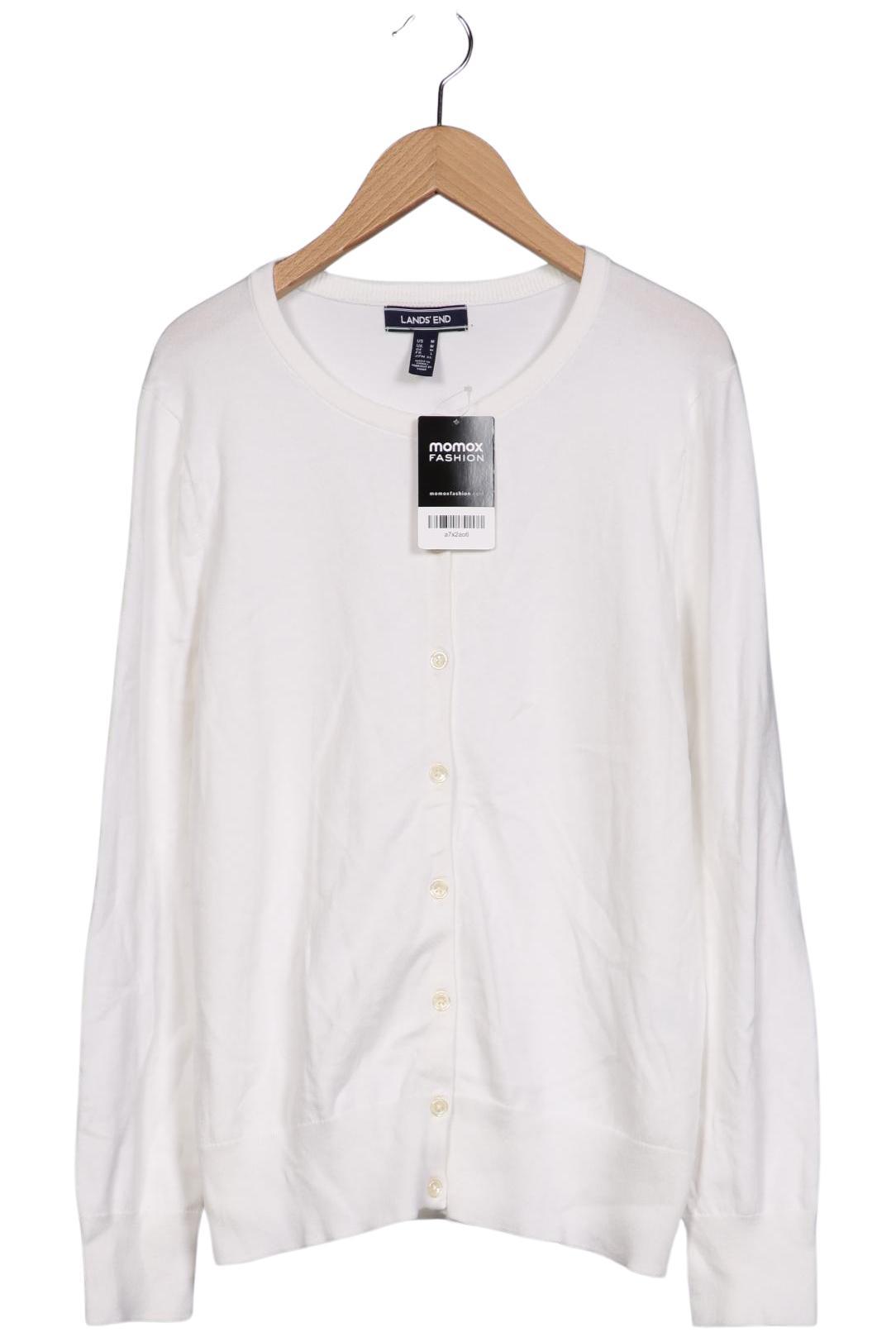 

Lands End Damen Strickjacke, weiß, Gr. 38