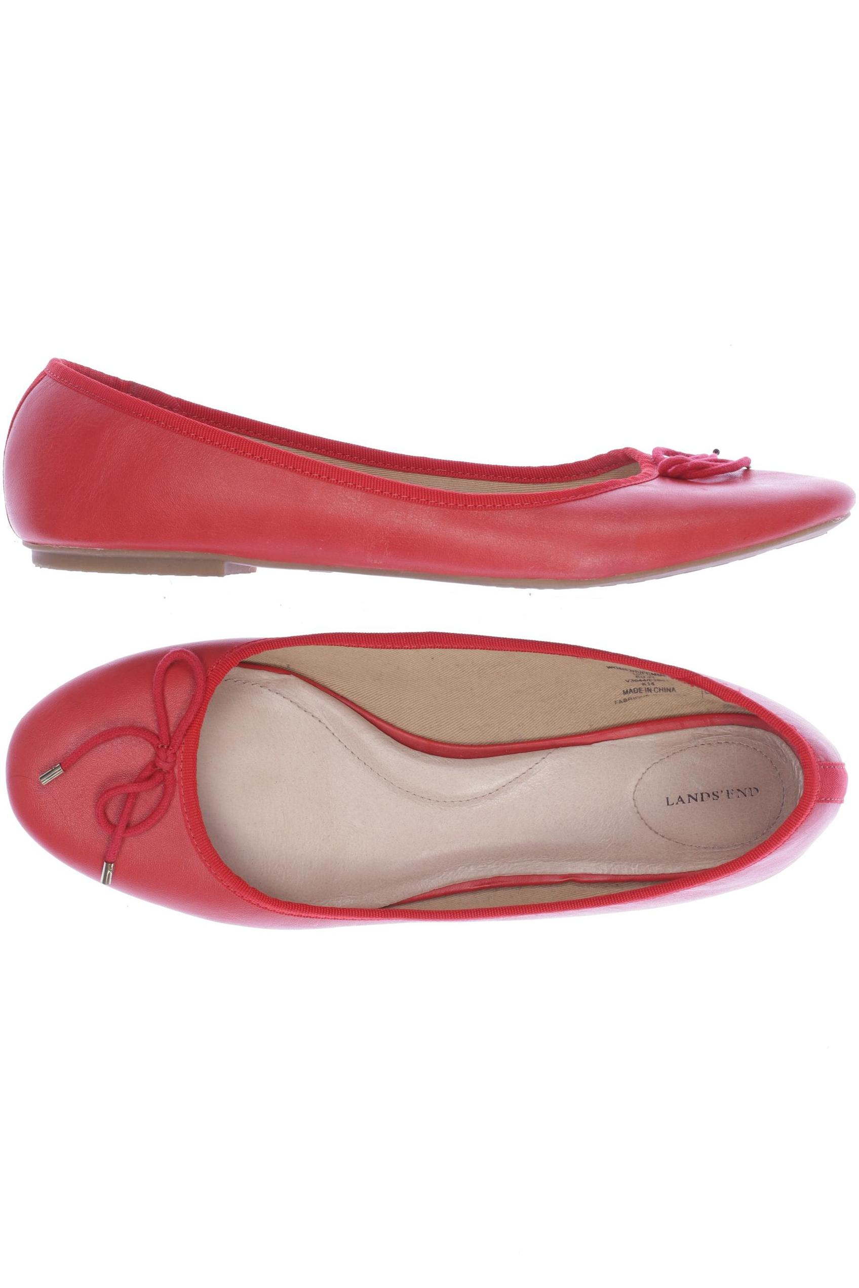 

Lands End Damen Ballerinas, rot, Gr. 41