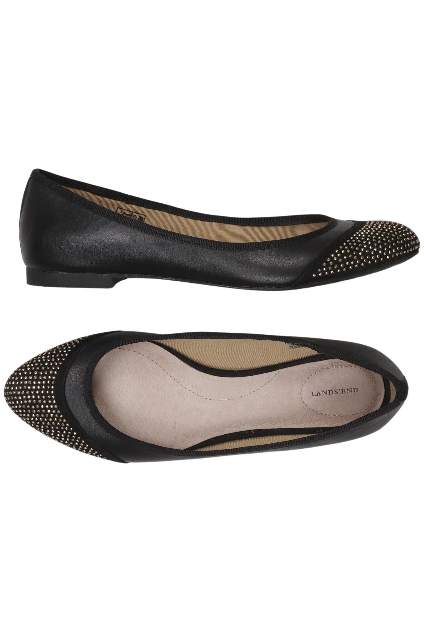

Lands End Damen Ballerinas, schwarz, Gr. 38