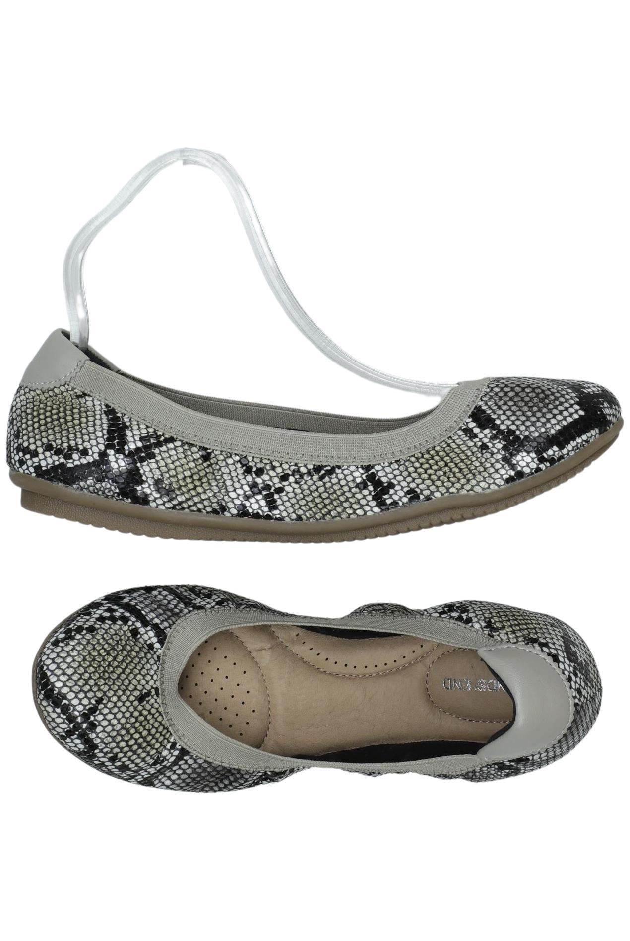 

Lands End Damen Ballerinas, grau, Gr. 38.5