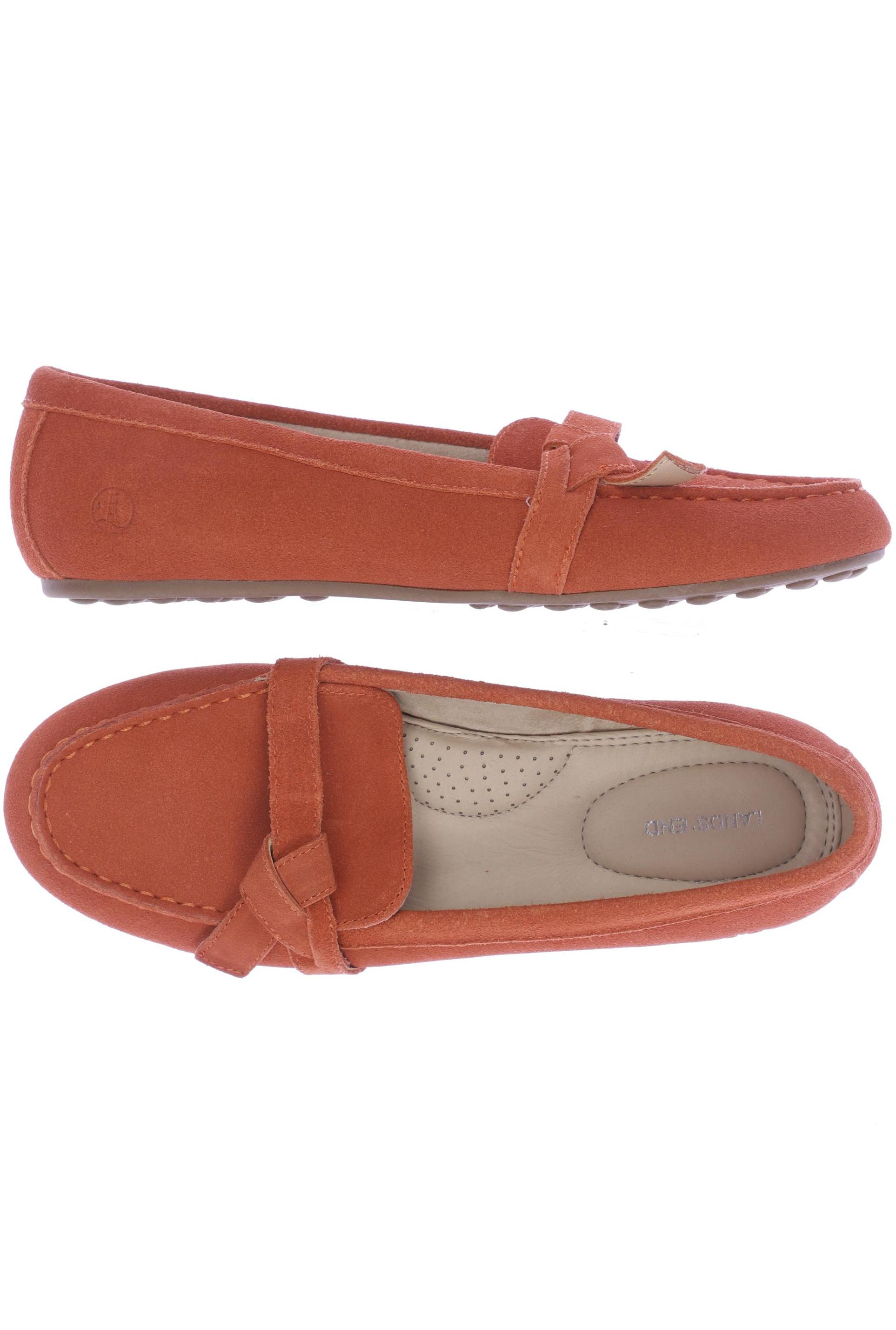 

Lands End Damen Halbschuh, orange, Gr. 38
