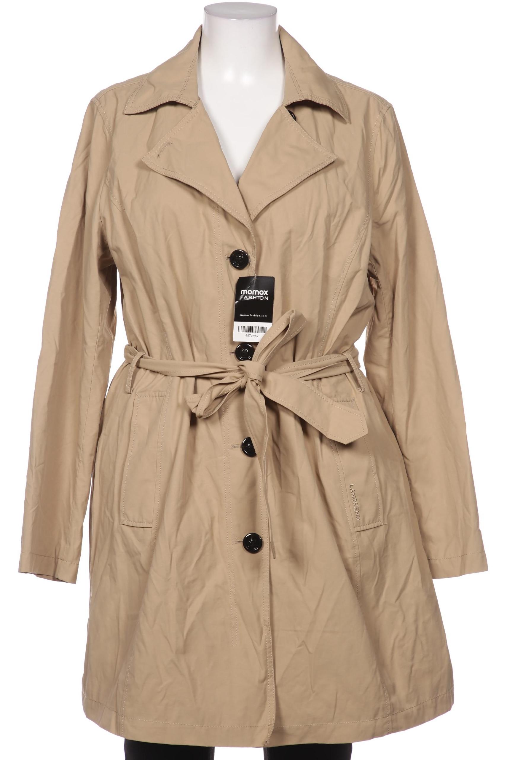 

Lands End Damen Mantel, beige, Gr. 44