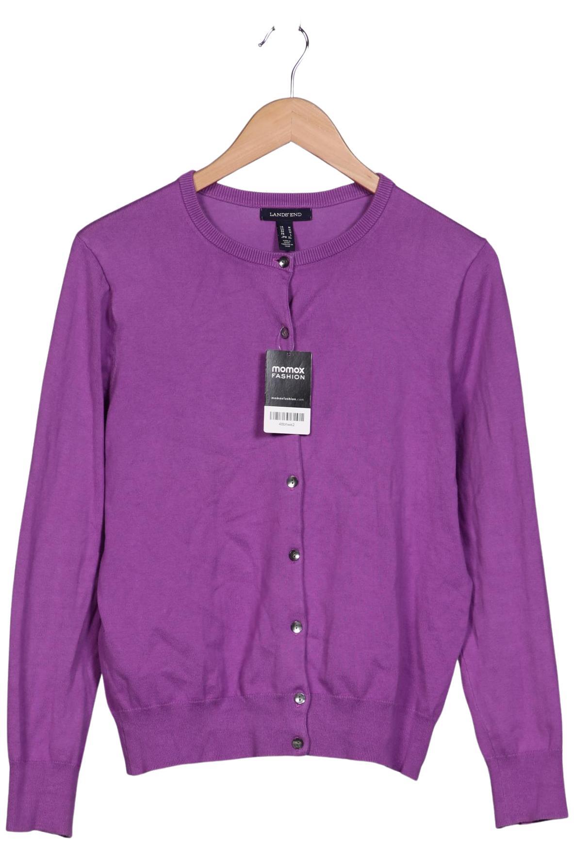 

Lands End Damen Strickjacke, flieder, Gr. 38